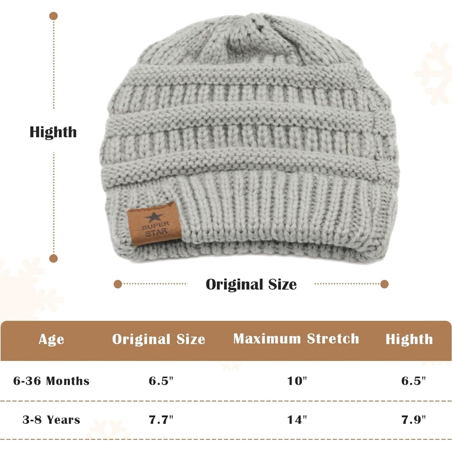 Gorro de Invierno para Bebé Durio - 6-36 Meses, Suave y Cálido