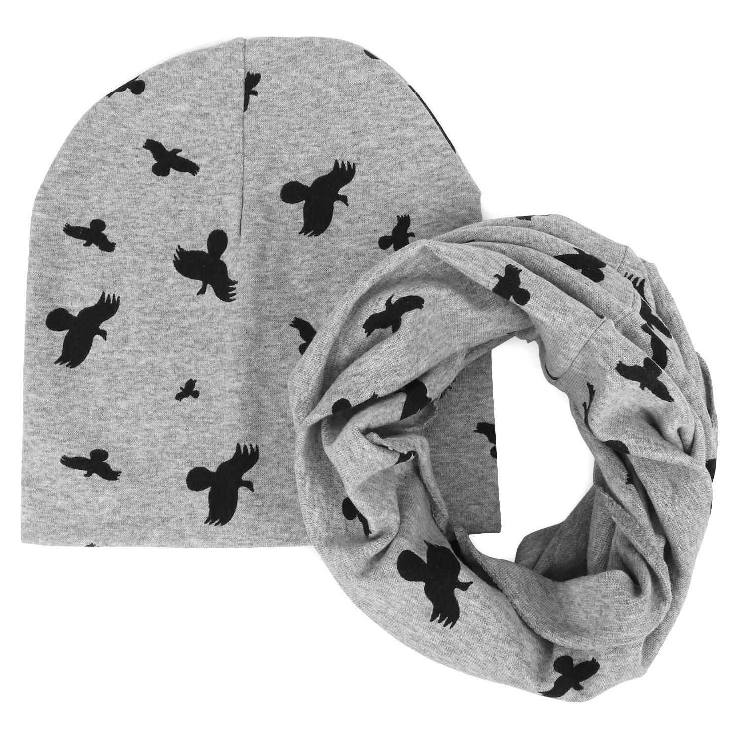 Conjunto Gorro y Bufanda Silueta Animal Bebés Unisex