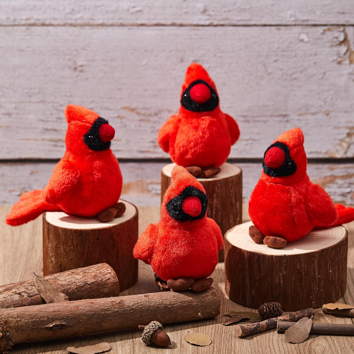 Animal de Peluche Cardinal con Sonido PullCrease 10 cm