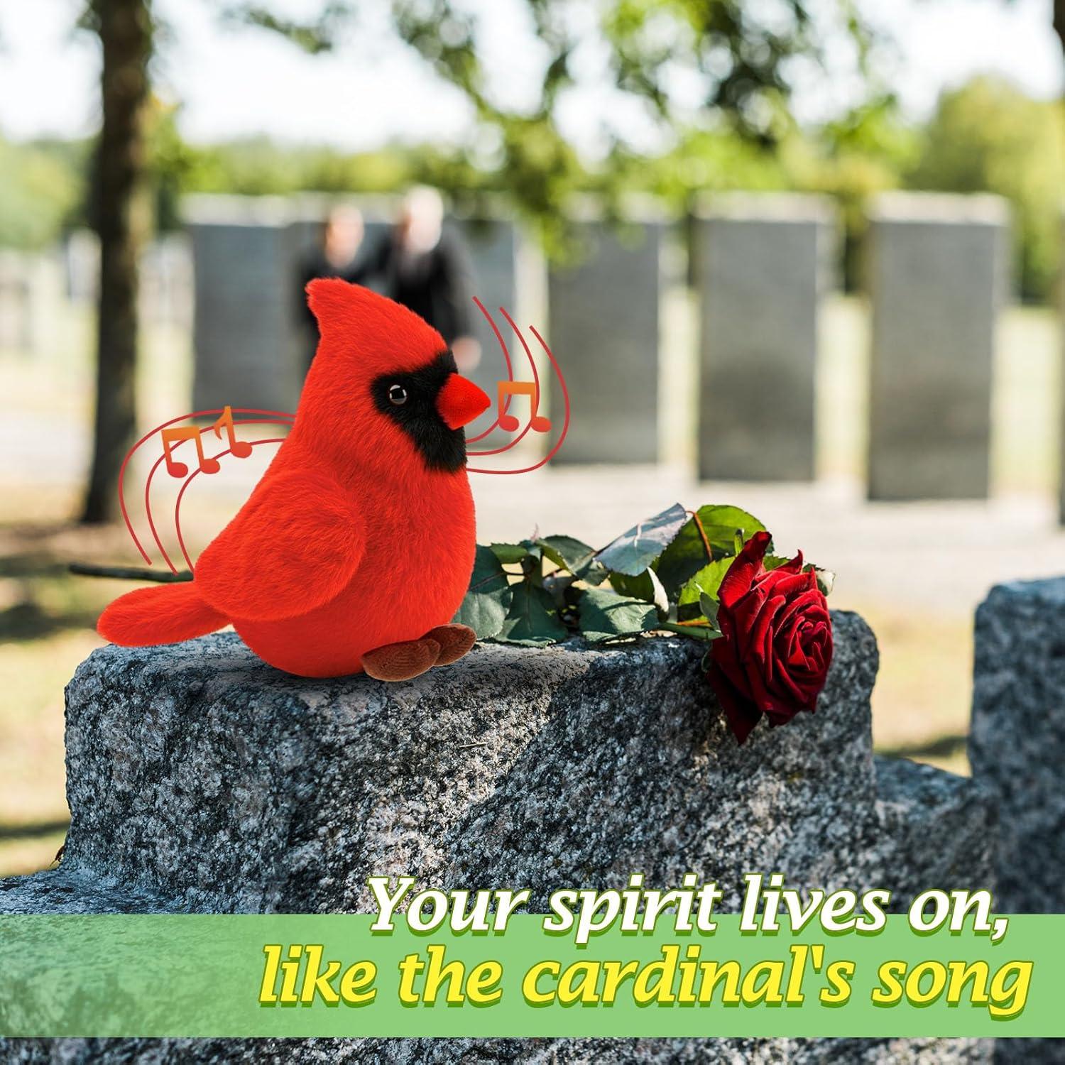 Animal de Peluche Cardinal con Sonido PullCrease 10 cm