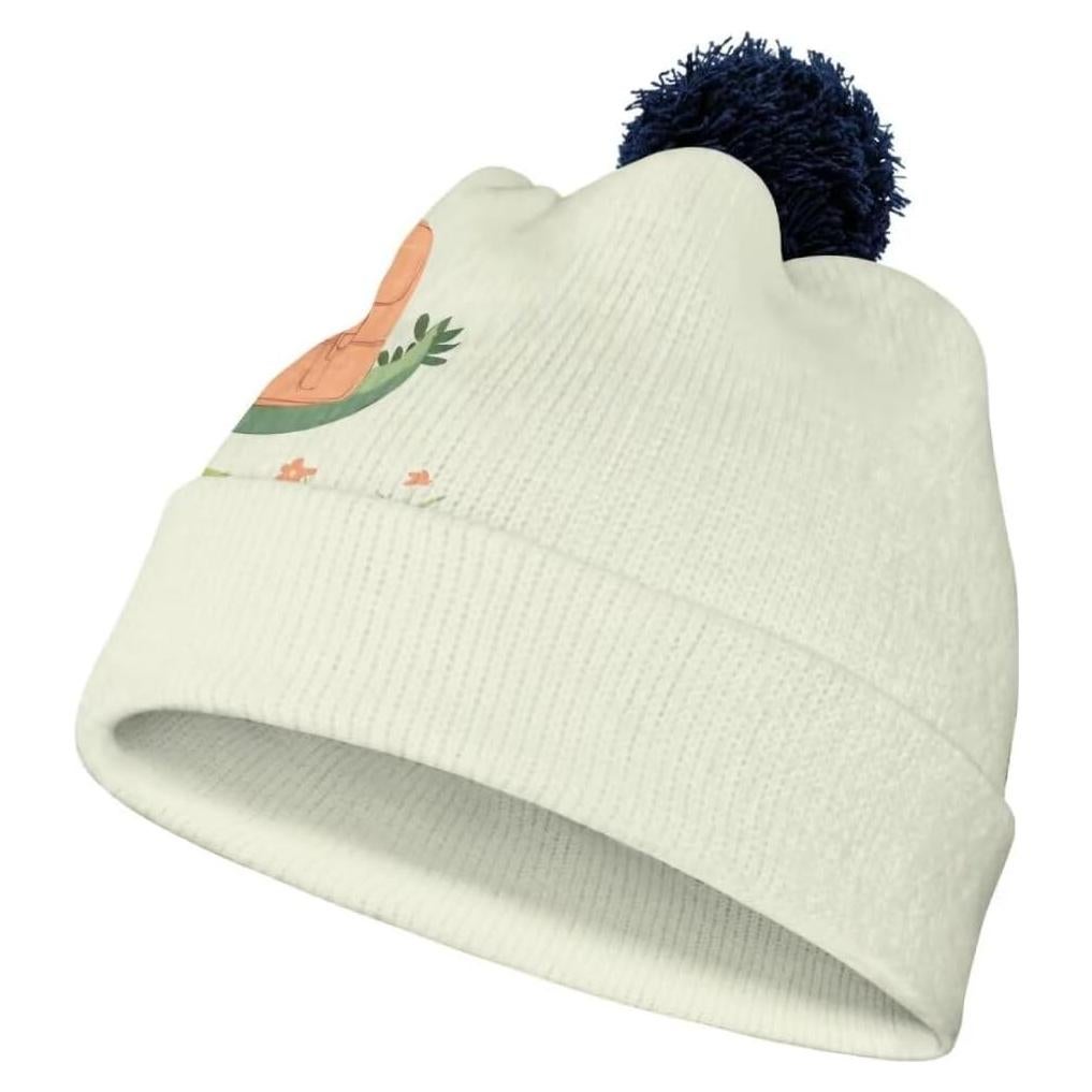 Gorro de Lana para Niños FUIALDOLG Azul con Pompon Talla Única