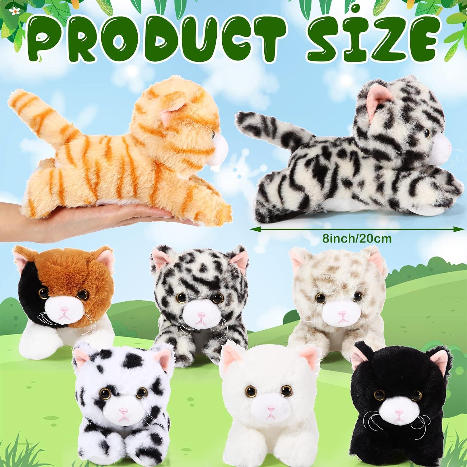 Libima 8 Pcs Gatitos de Peluche 20 cm para Decoración y Regalos
