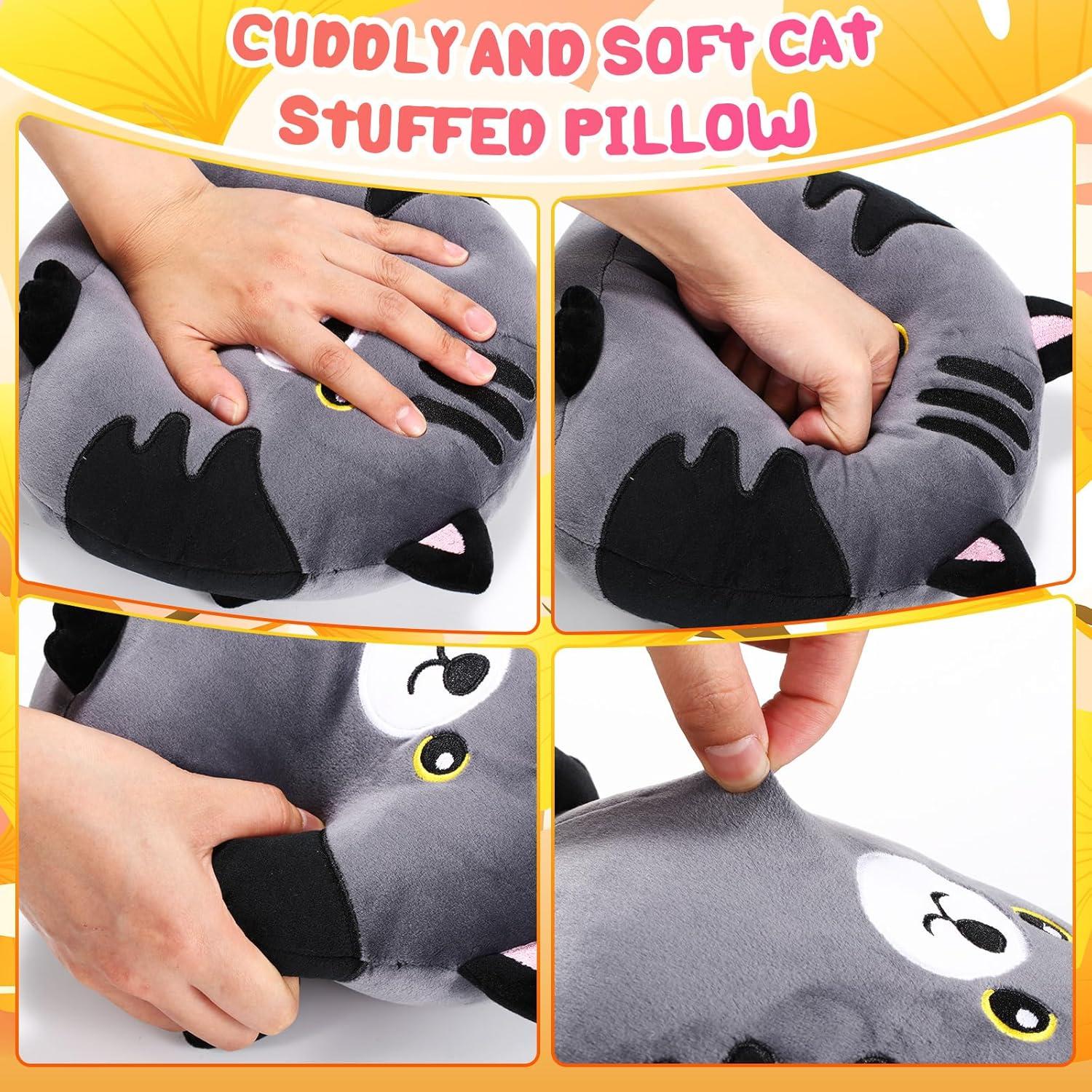 Lenwen 6 Pcs Juguetes de Peluche Gato 20 cm Suave para Niños