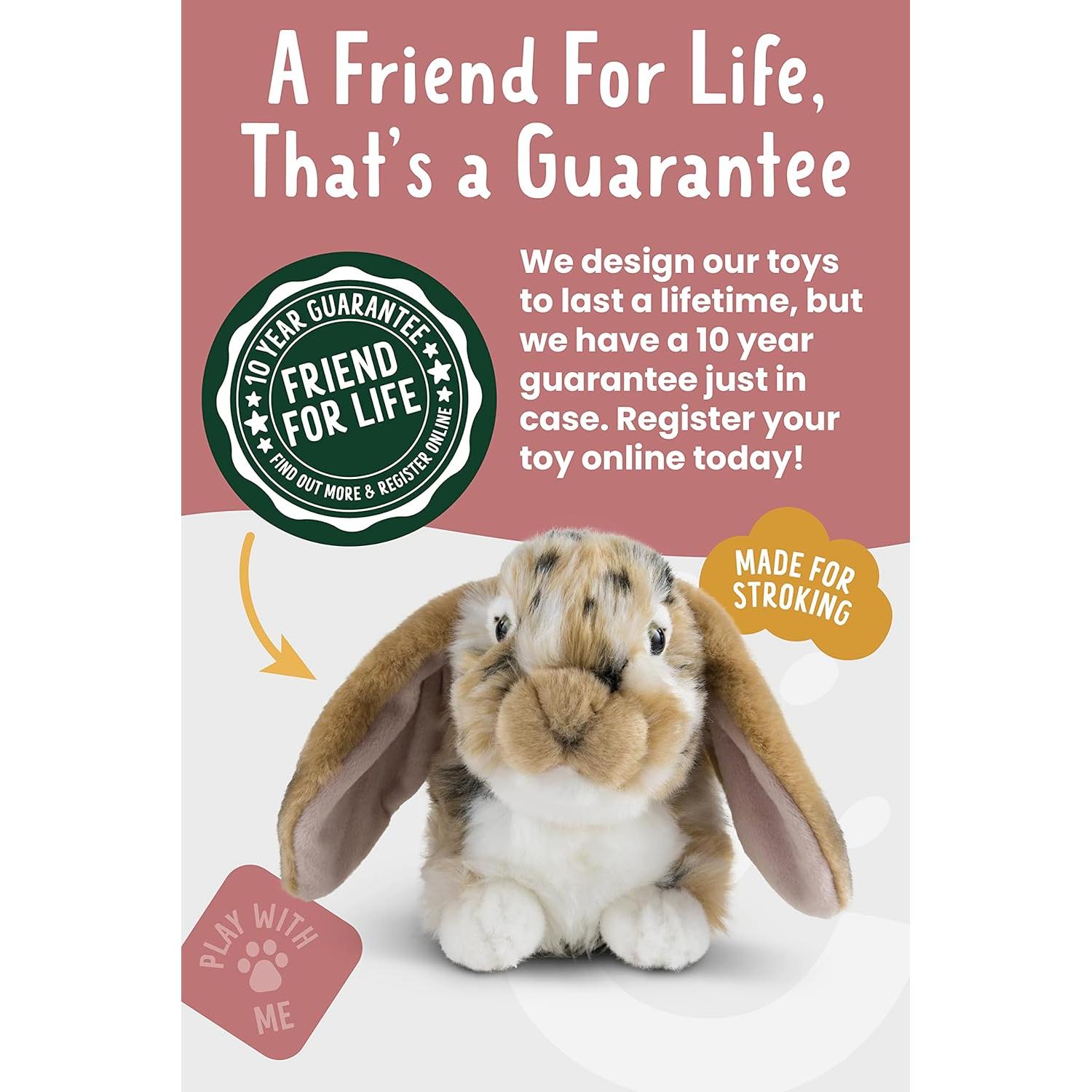 Conejo de Peluche Living Nature Brown Dutch Lop Eared 30 cm