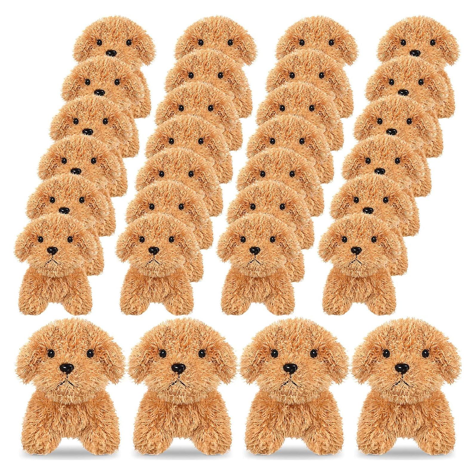 Lote de 30 Perritos de Peluche HyDren 12 cm Suaves