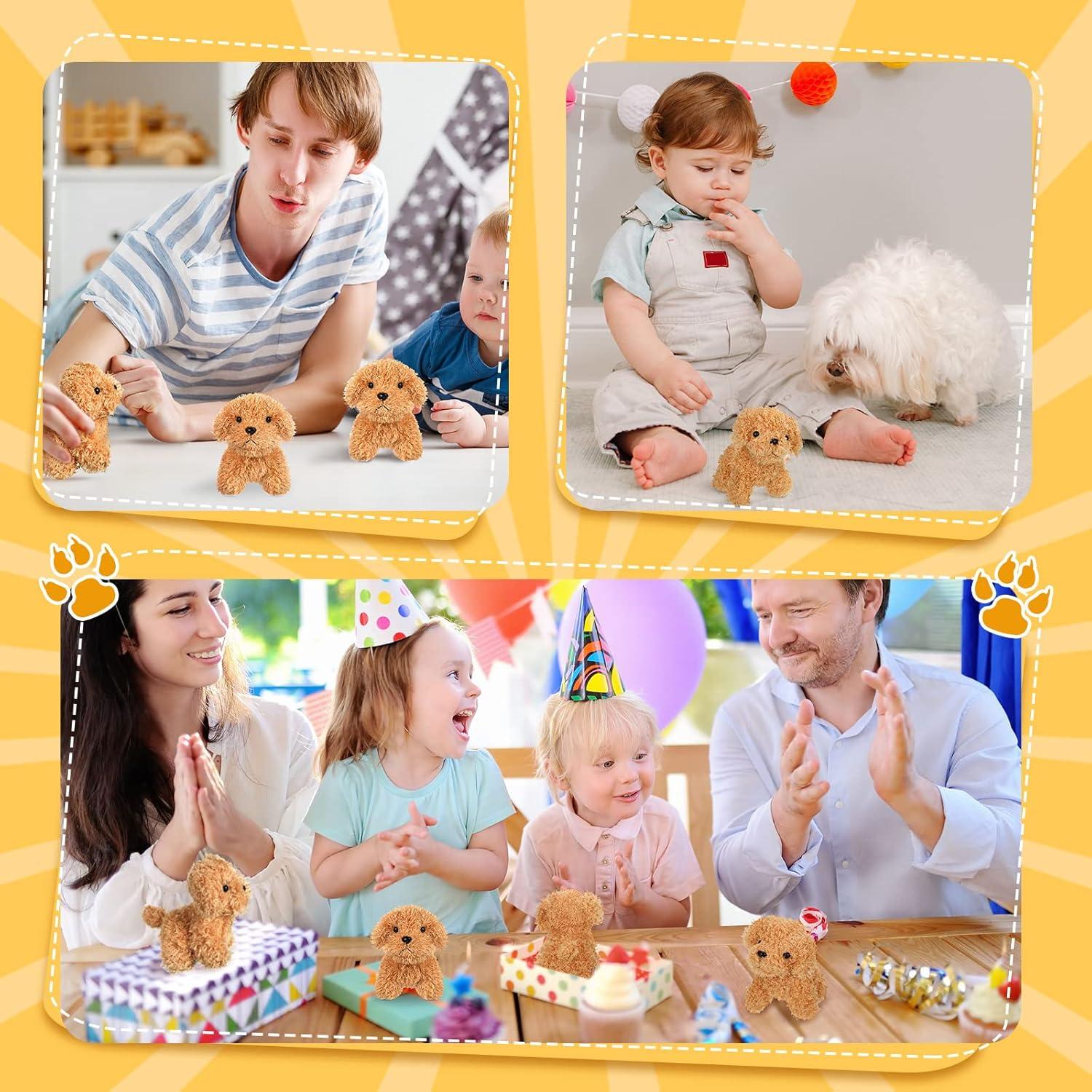 Lote de 30 Perritos de Peluche HyDren 12 cm Suaves