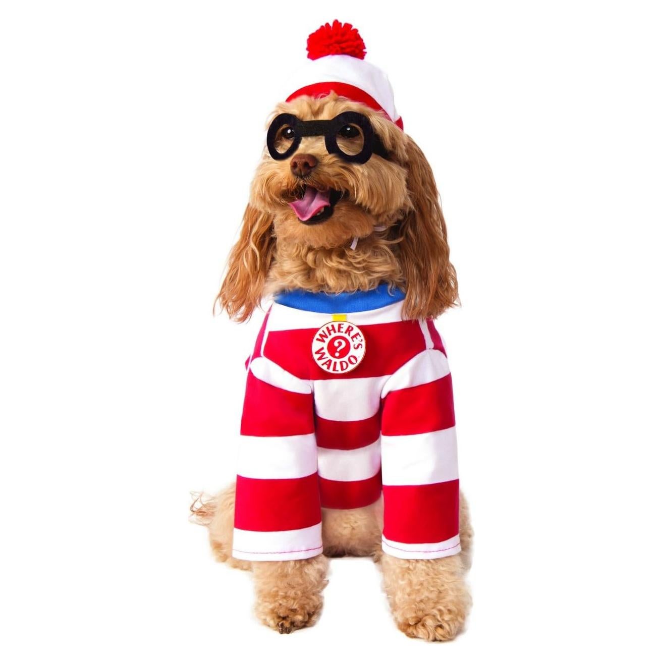 Disfraz de mascota Waldo Rubies, Grande, camiseta y gorra