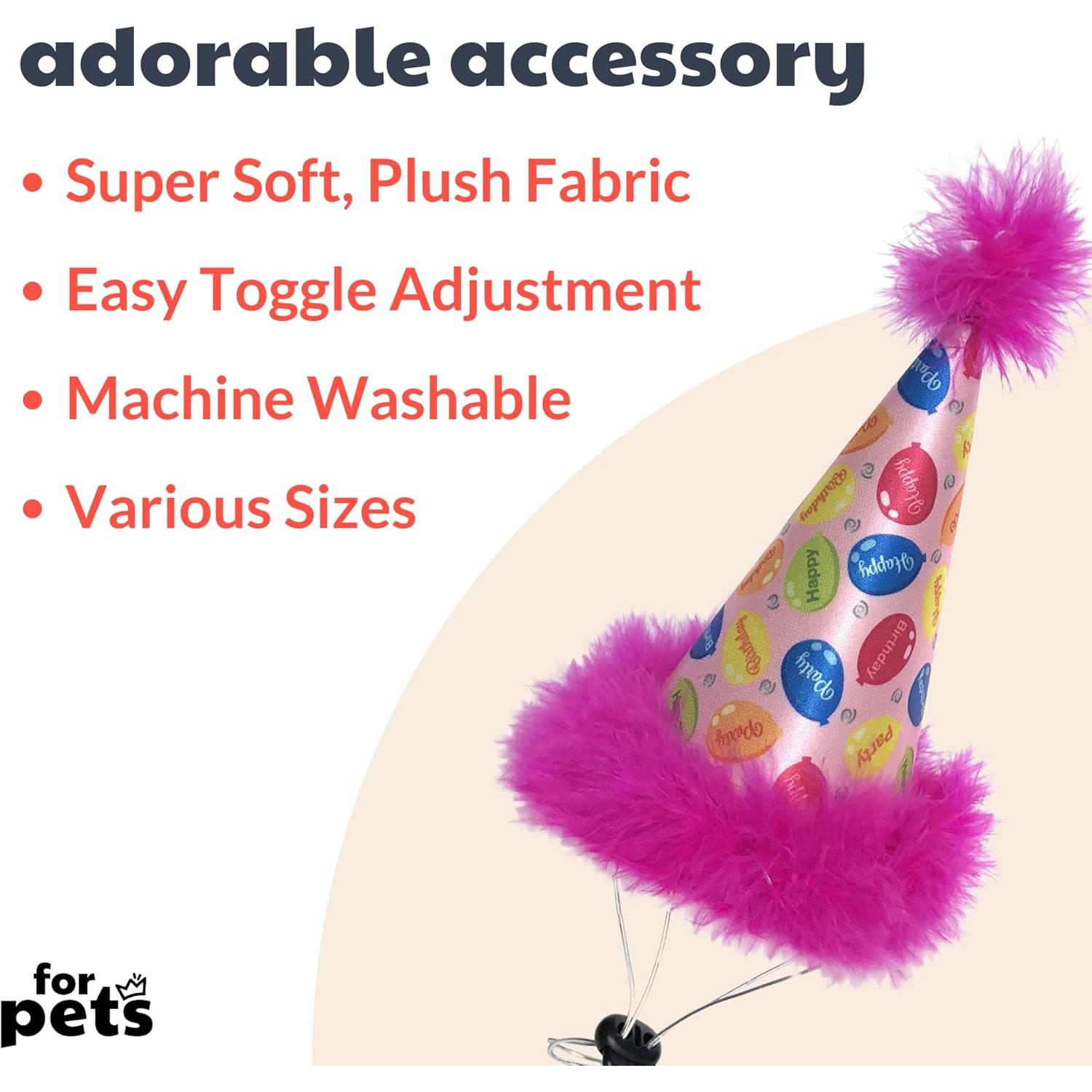 Sombrero de Fiesta para Mascotas Huxley & Kent Rosa Grande