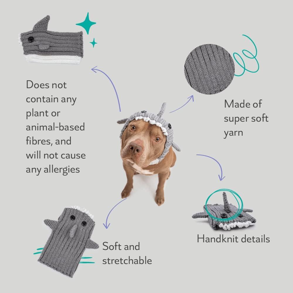 Snood para perro gris Zoo Snoods - Protección cuello y orejas
