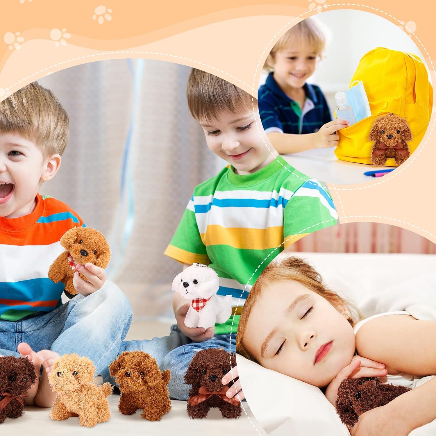 Lote de 14 Perros de Peluche Zomiboo 12 cm Suaves y Adorables