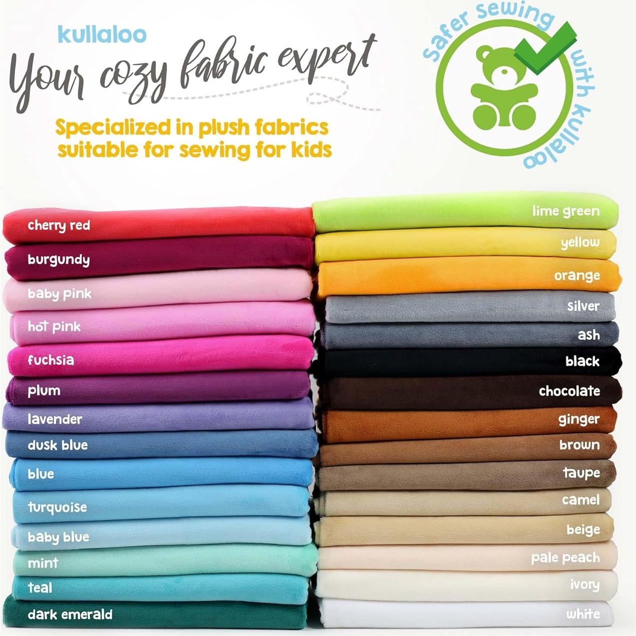 Tela Minky Kullaloo Camel 100x75 cm Suave para Coser