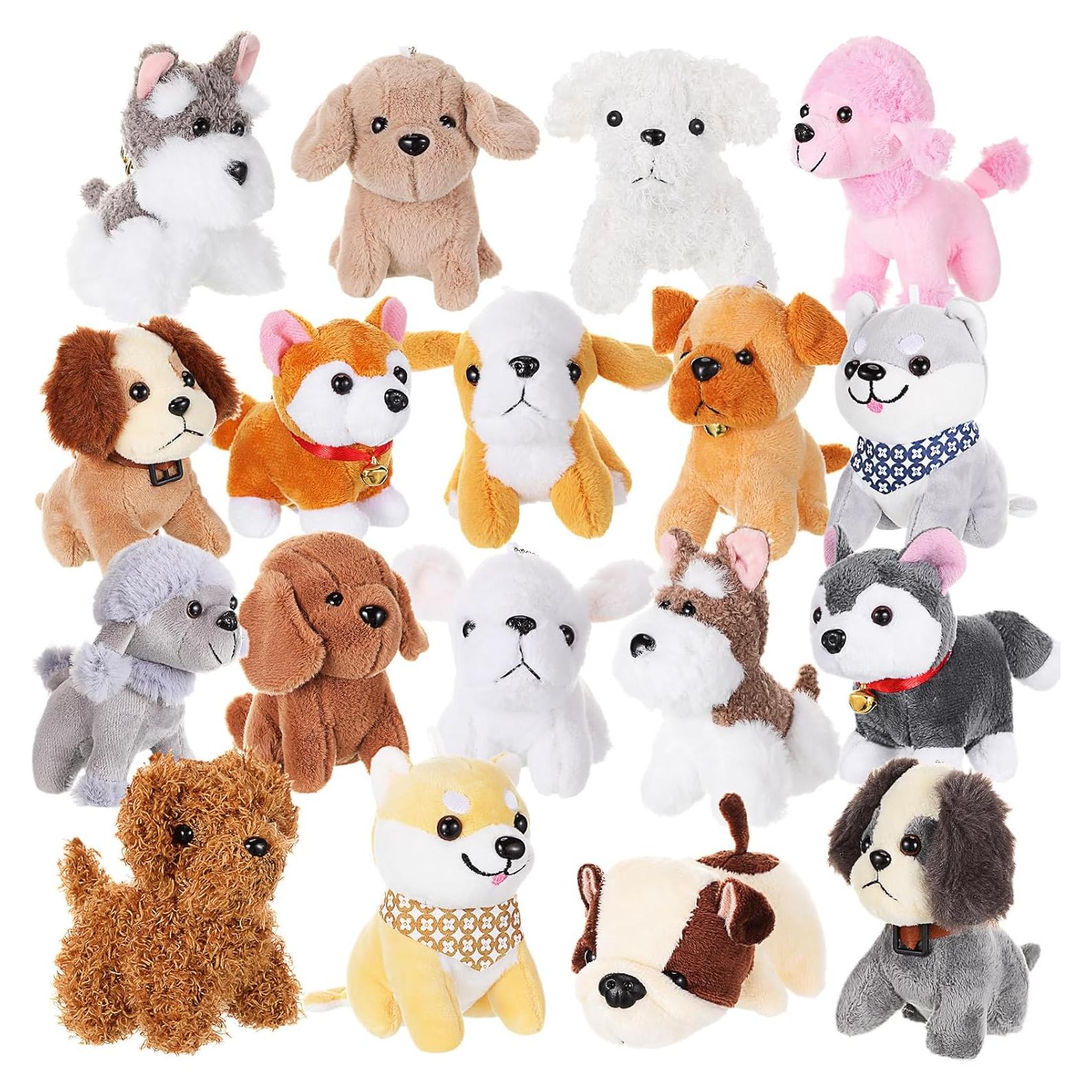 18 Perros de Peluche Mini Aoriher 12 cm Suaves y Lindos
