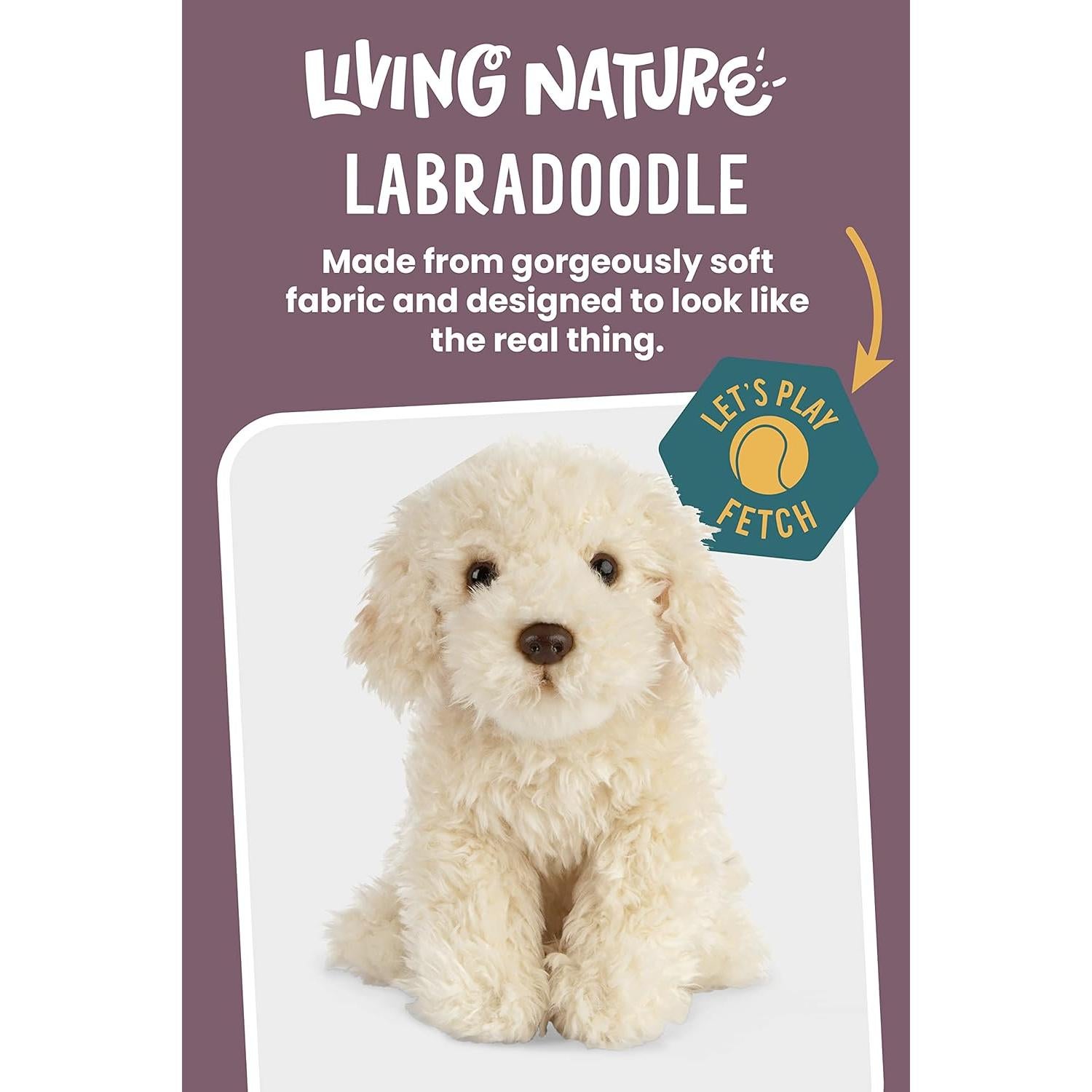 Animal de Peluche Labradoodle Living Nature 25 cm Ecológico