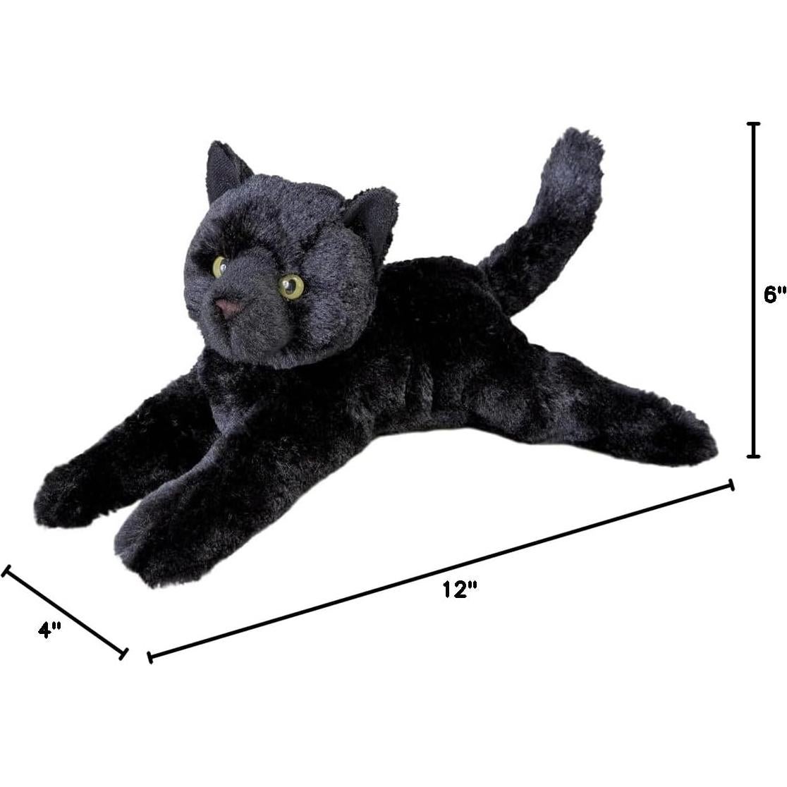 Gato Negro de Peluche Douglas 36 cm - Juguete Seguro 24+