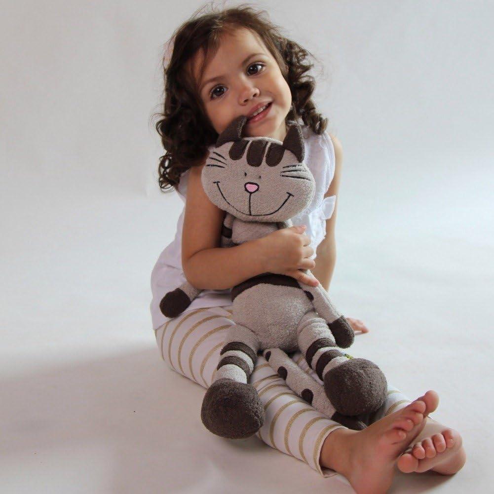 Gato de Peluche Calico a Rayas Taupe 38 cm Uptown Toys