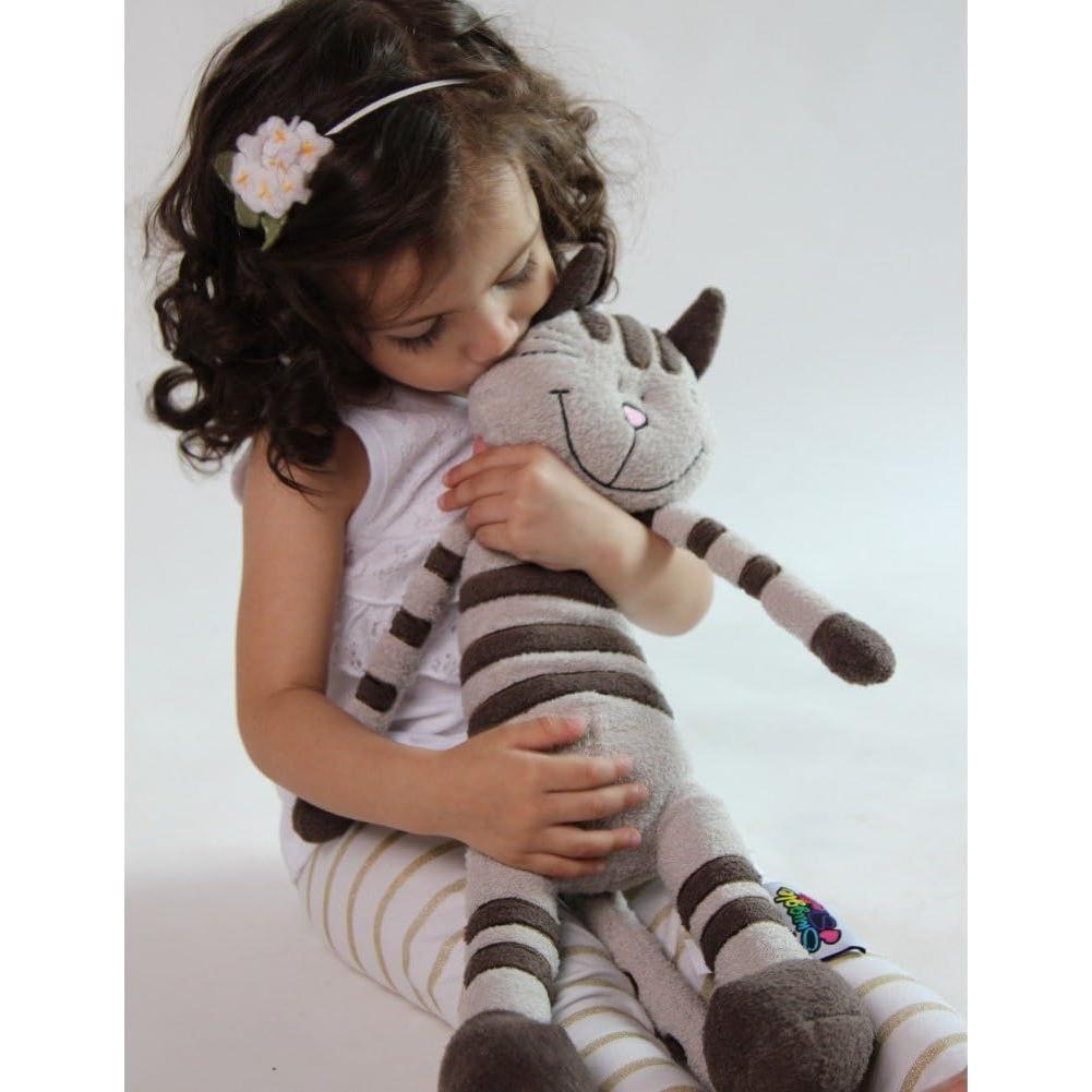 Gato de Peluche Calico a Rayas Taupe 38 cm Uptown Toys