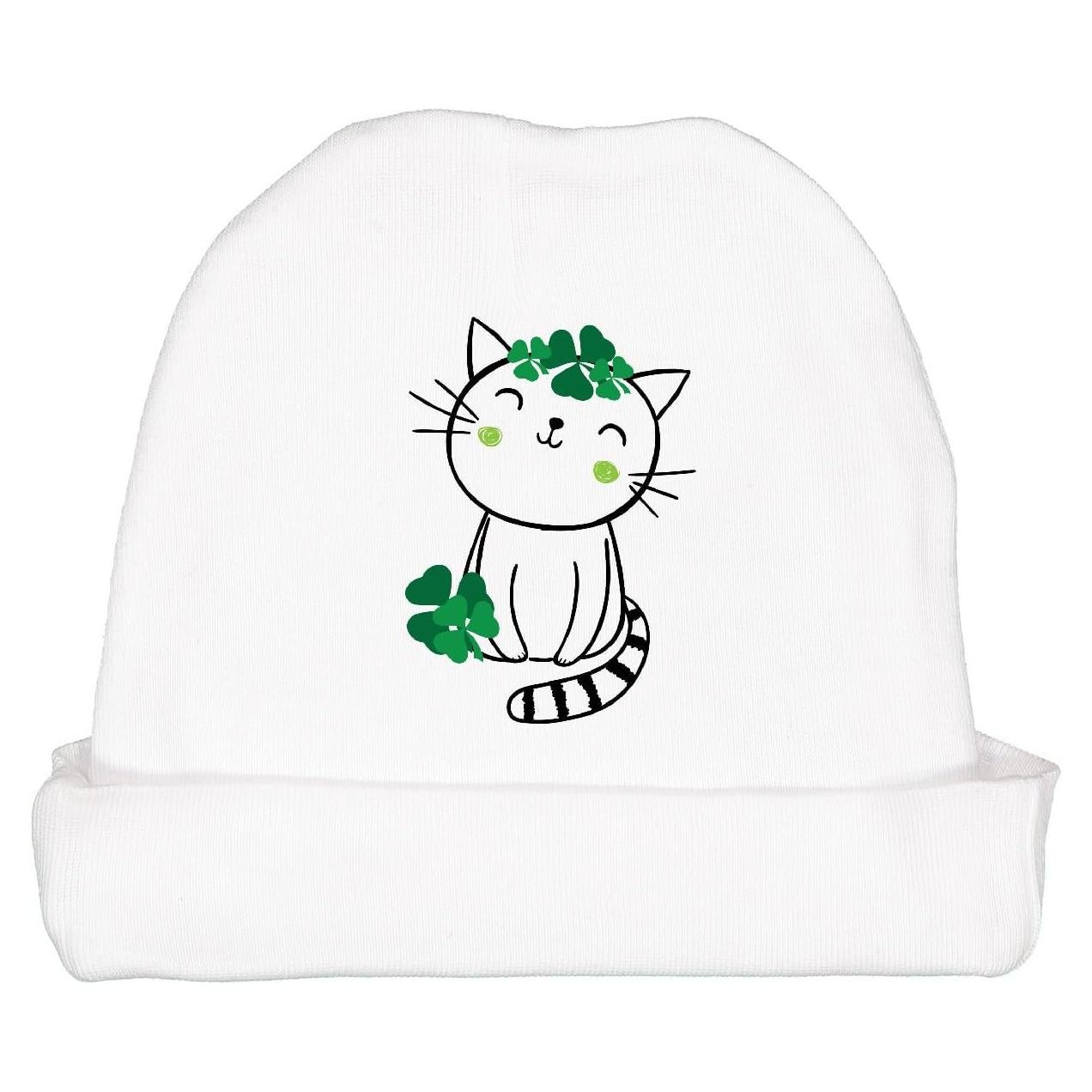 Gorro de bebé niña Inktastic gato San Patricio 100% algodón