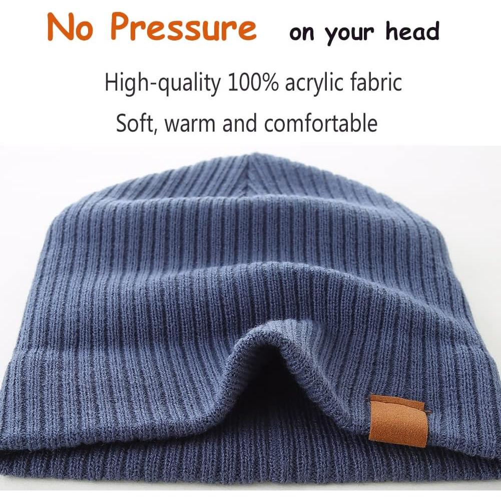 Gorro de Invierno para Bebé Gato de Luna 2PCS Suave 0-2 Años