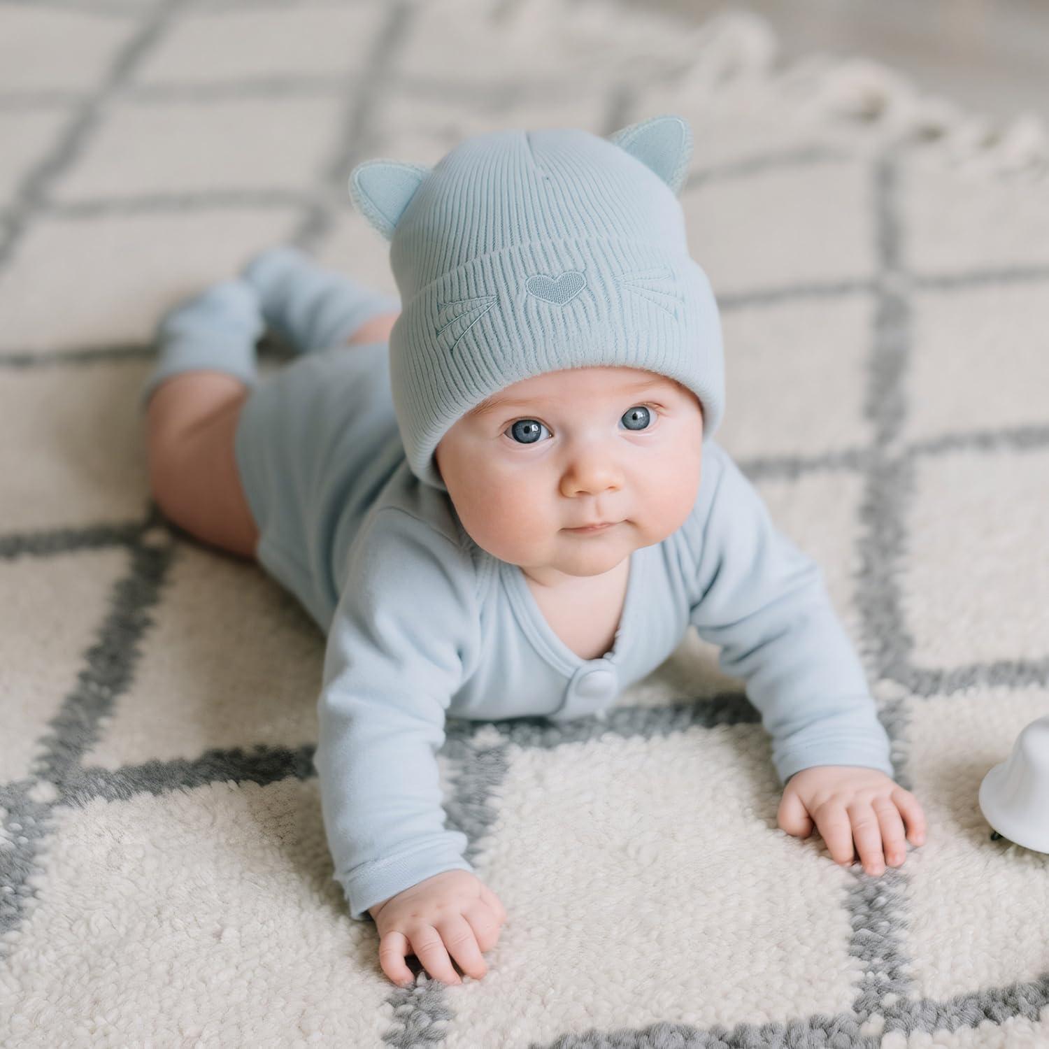 Gorro de invierno para bebé con orejas de gato - 3-24 meses