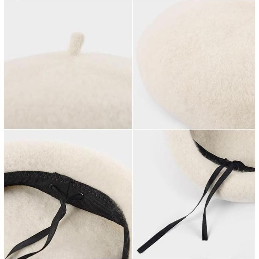 Gorro de lana con orejas de gato para niñas 3-7 años