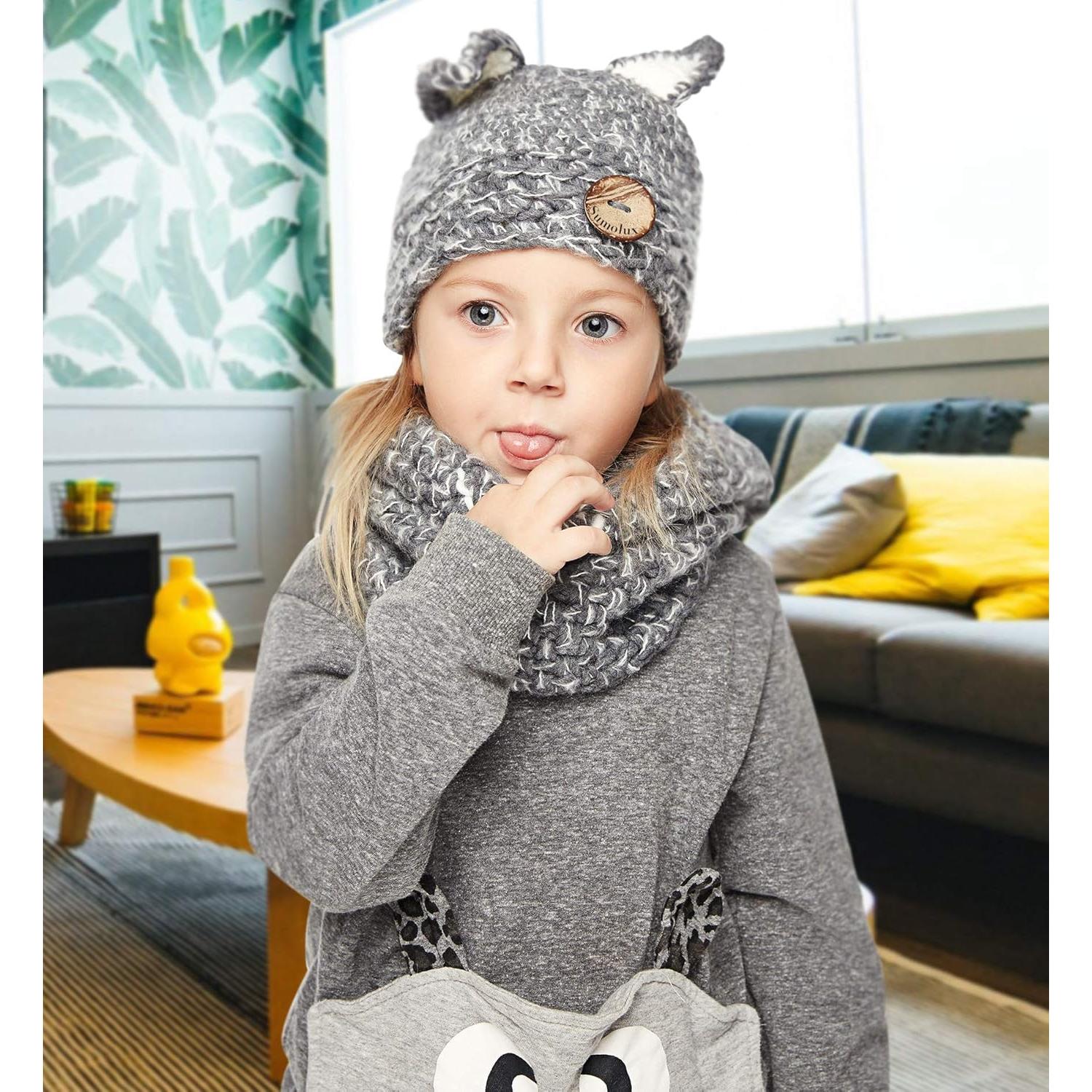 Gorro de Invierno para Niños Sumolux Gris A 3-8 Años
