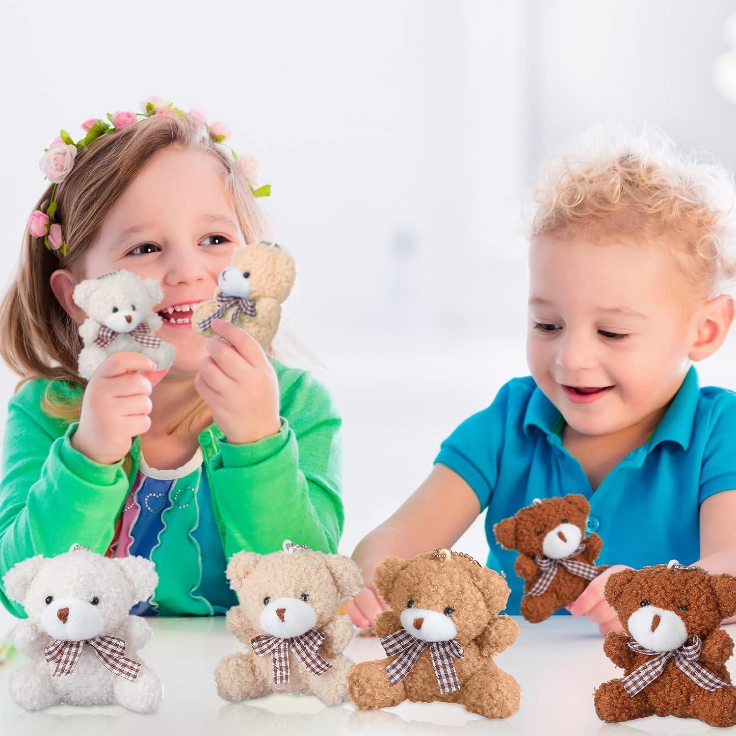 12 Mini Ositos de Peluche Zomiboo 10 cm para Decoración y Regalos