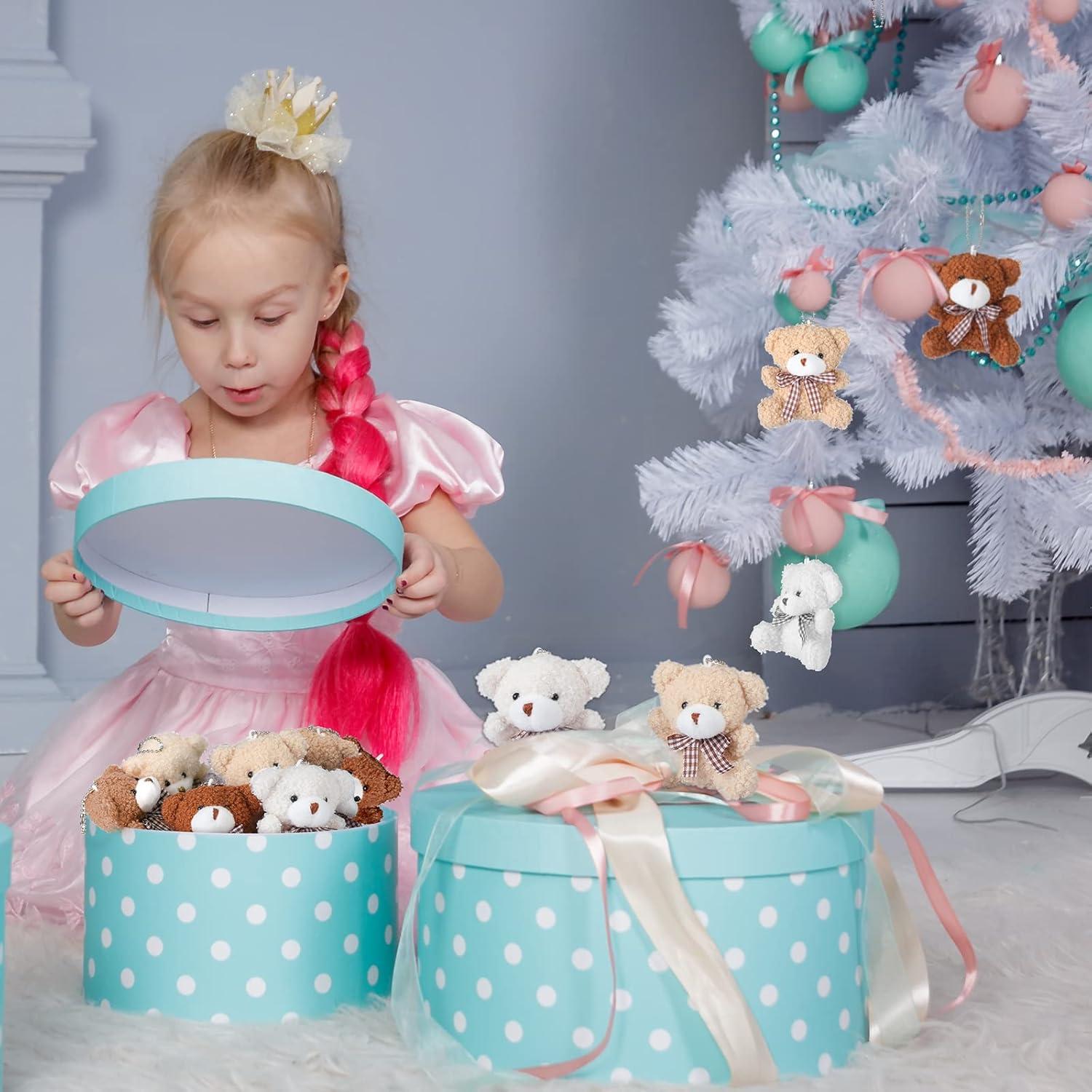 12 Mini Ositos de Peluche Zomiboo 10 cm para Decoración y Regalos