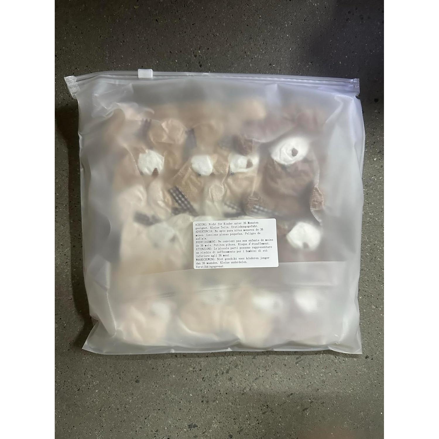 12 Mini Ositos de Peluche Zomiboo 10 cm para Decoración y Regalos