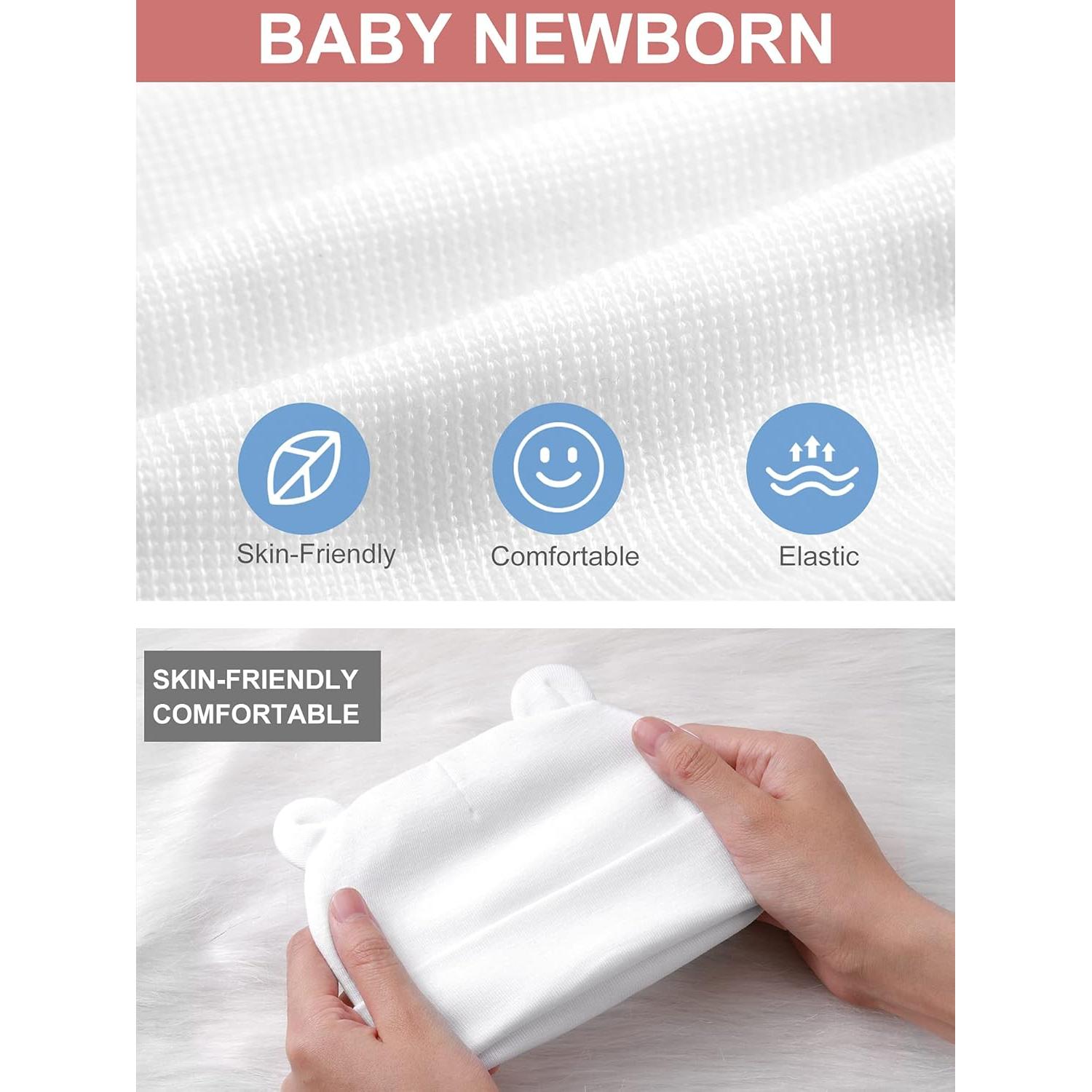 Conjunto de Sombrero, Manoplas y Calcetines Geyoga Bebé 0-6 Meses