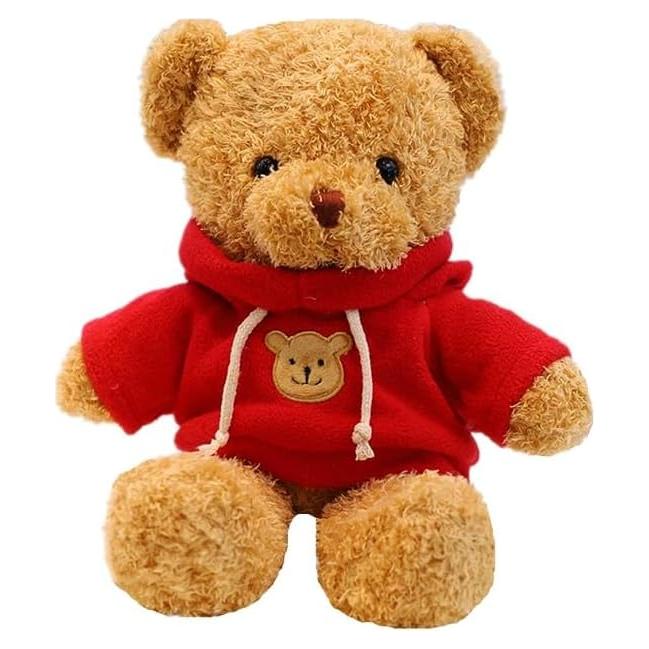 Oso de Peluche CHELEI2019 30cm con Sudadera Roja