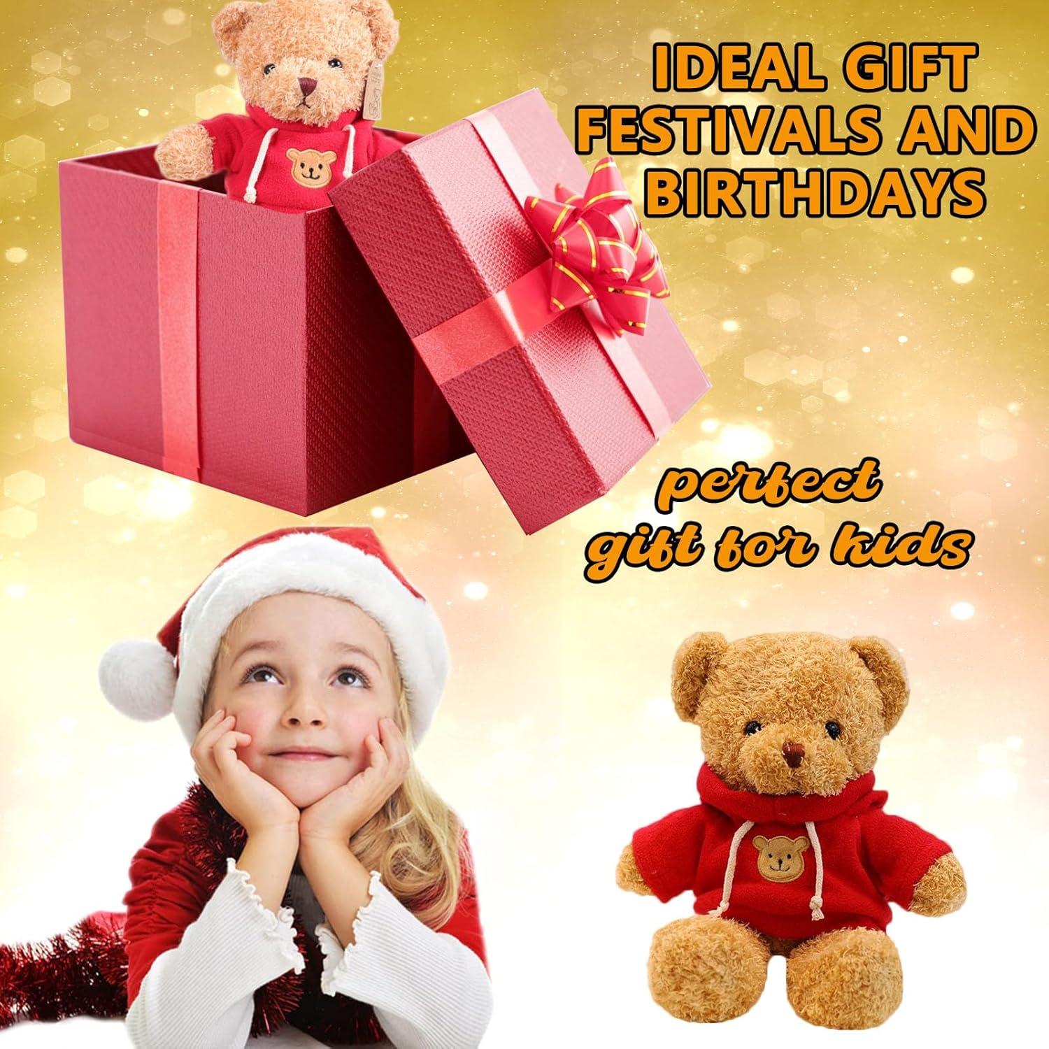 Oso de Peluche CHELEI2019 30cm con Sudadera Roja