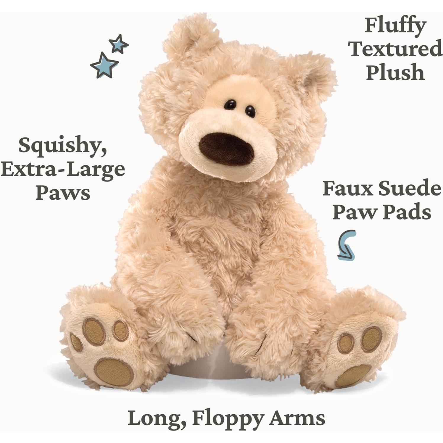 Oso de Peluche GUND Philbin Beige 45.72 cm Suave y Lavable