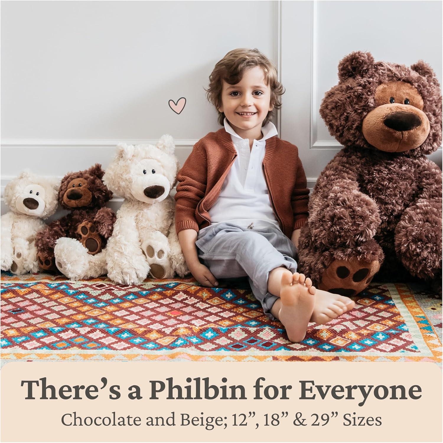 Oso de Peluche GUND Philbin Beige 45.72 cm Suave y Lavable