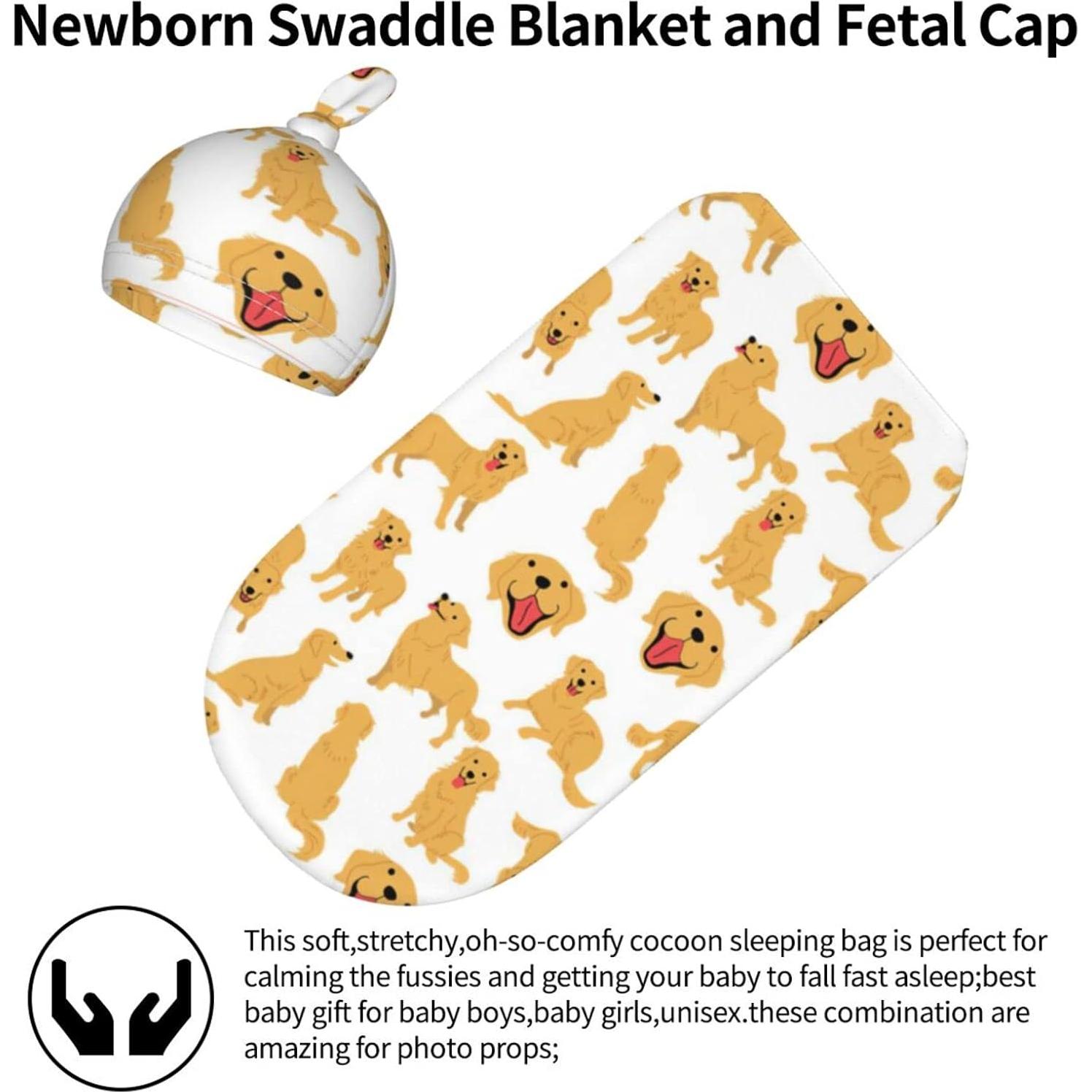 Manta de Envolver para Bebés Osvbs con Gorro - 29x52.8 cm