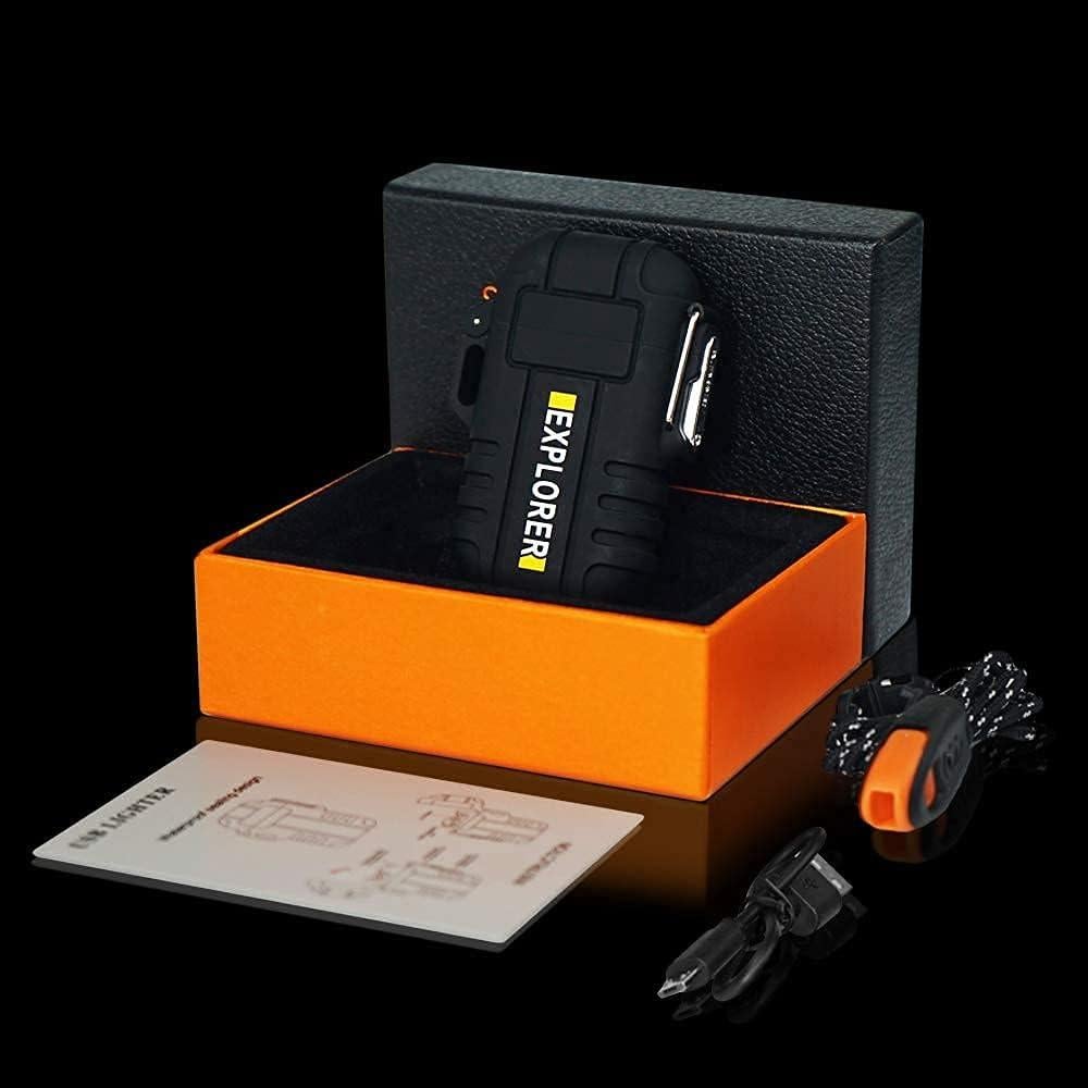 Encendedor Lafagiet F13 Negro a Prueba de Agua USB Eléctrico