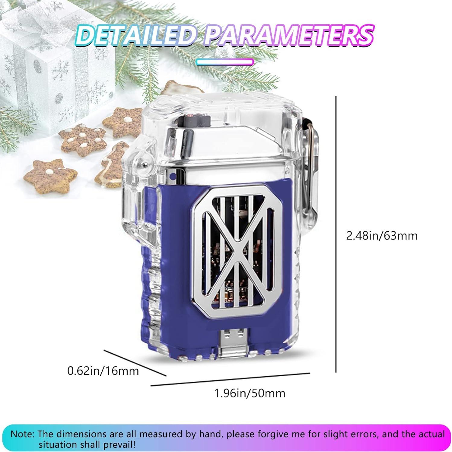 Encendedor Eléctrico GADATOP Doble Arco Impermeable LED