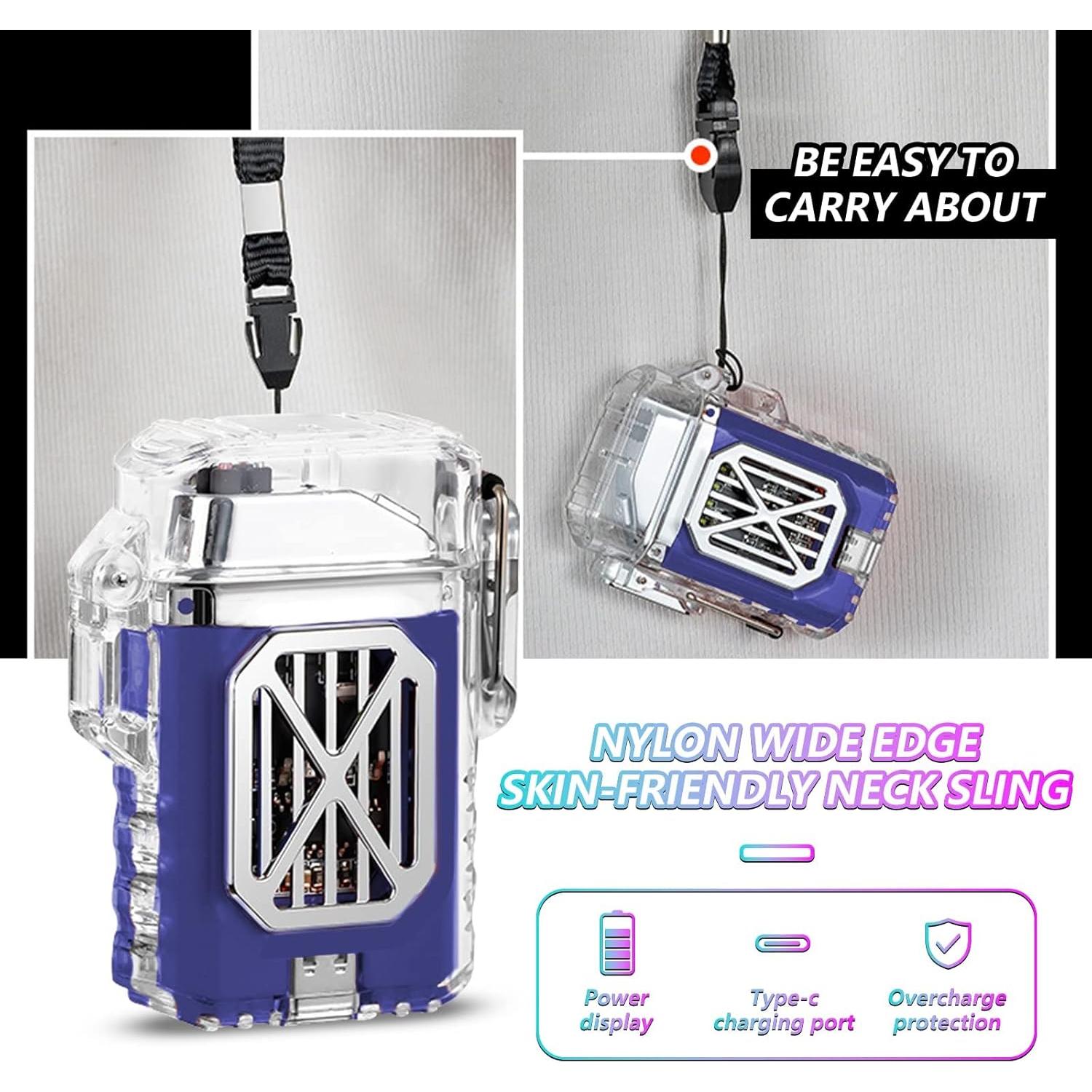 Encendedor Eléctrico GADATOP Doble Arco Impermeable LED