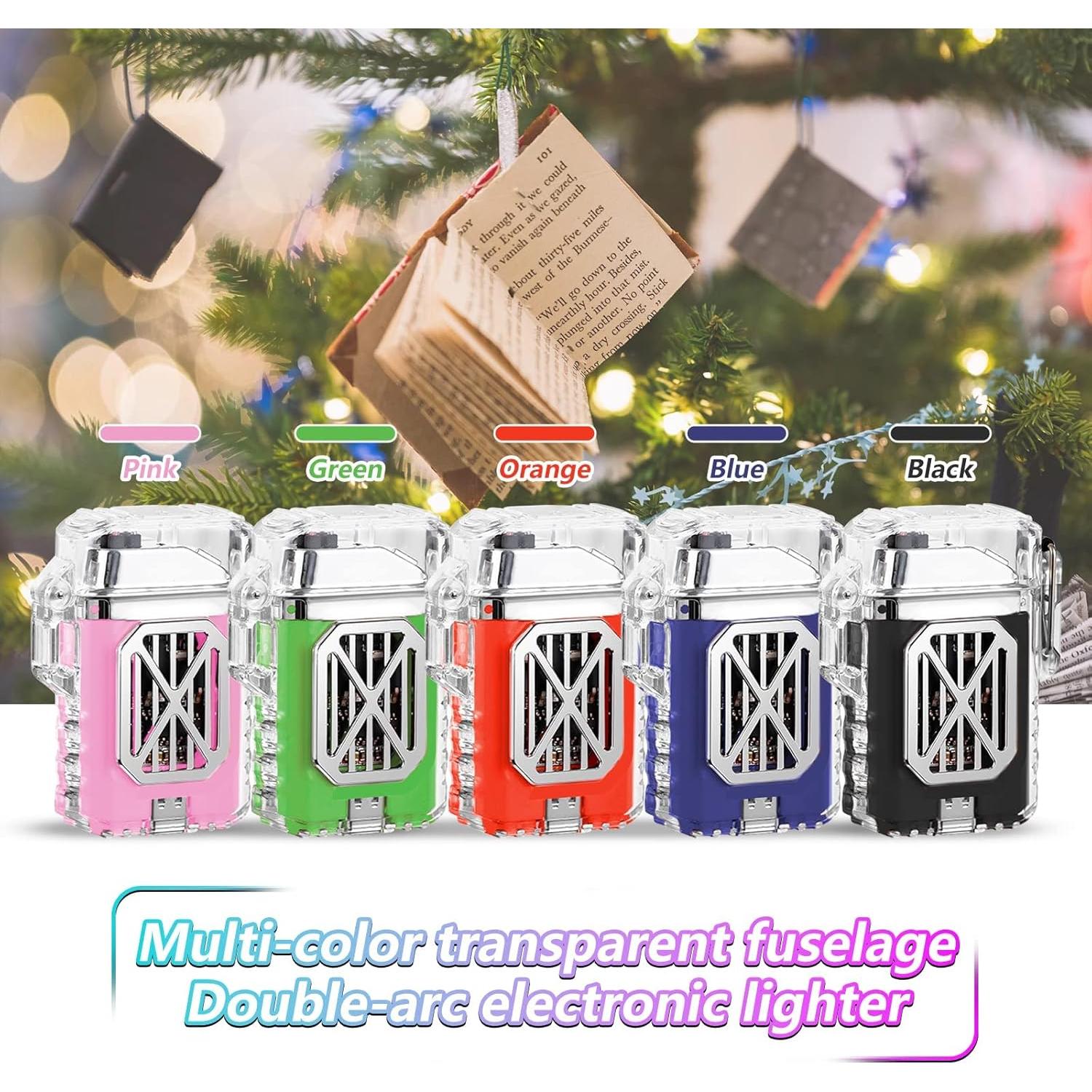 Encendedor Eléctrico GADATOP Doble Arco Impermeable LED