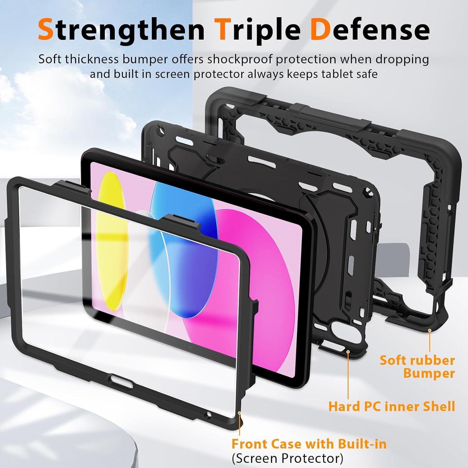 Funda ROISKIN para iPad 11" y 10.9" con Soporte 360°