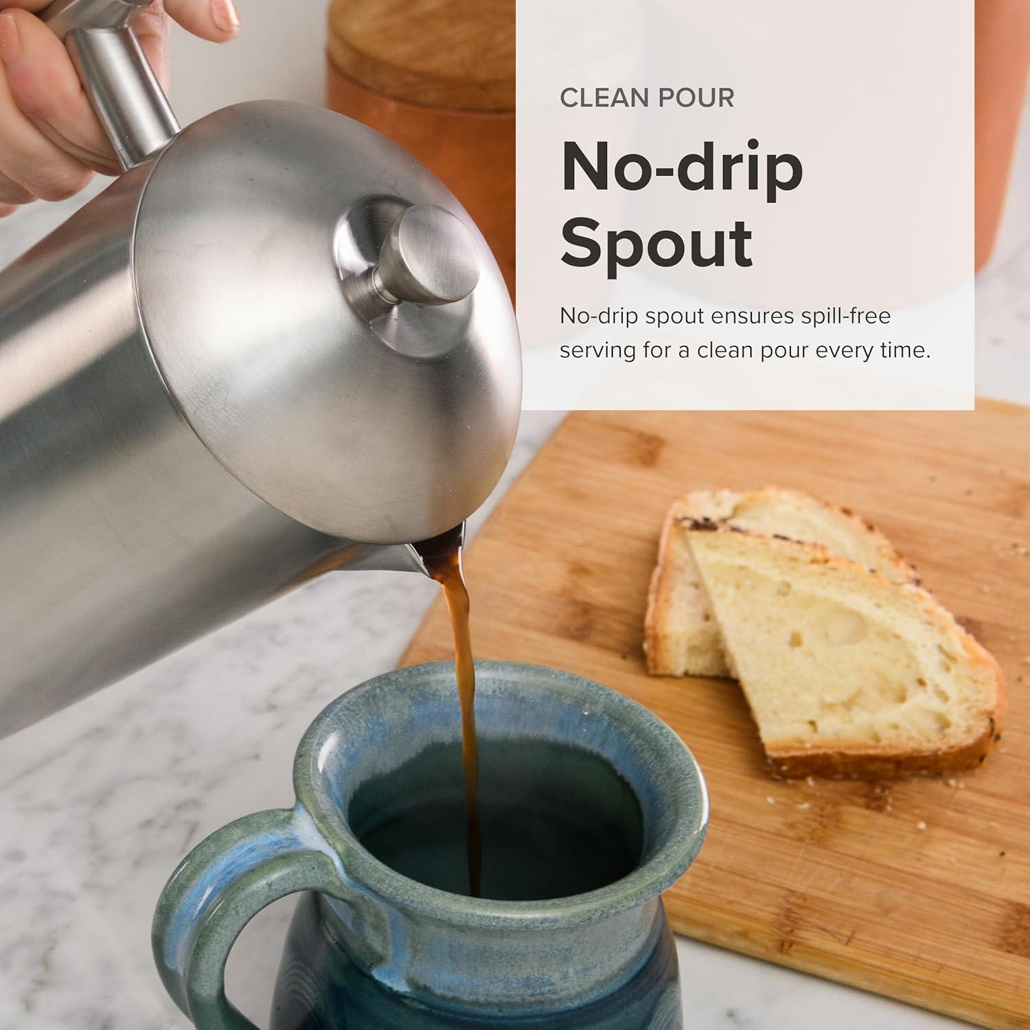 Cafetera Prensa Francesa Frieling Acero Inoxidable 0.5L