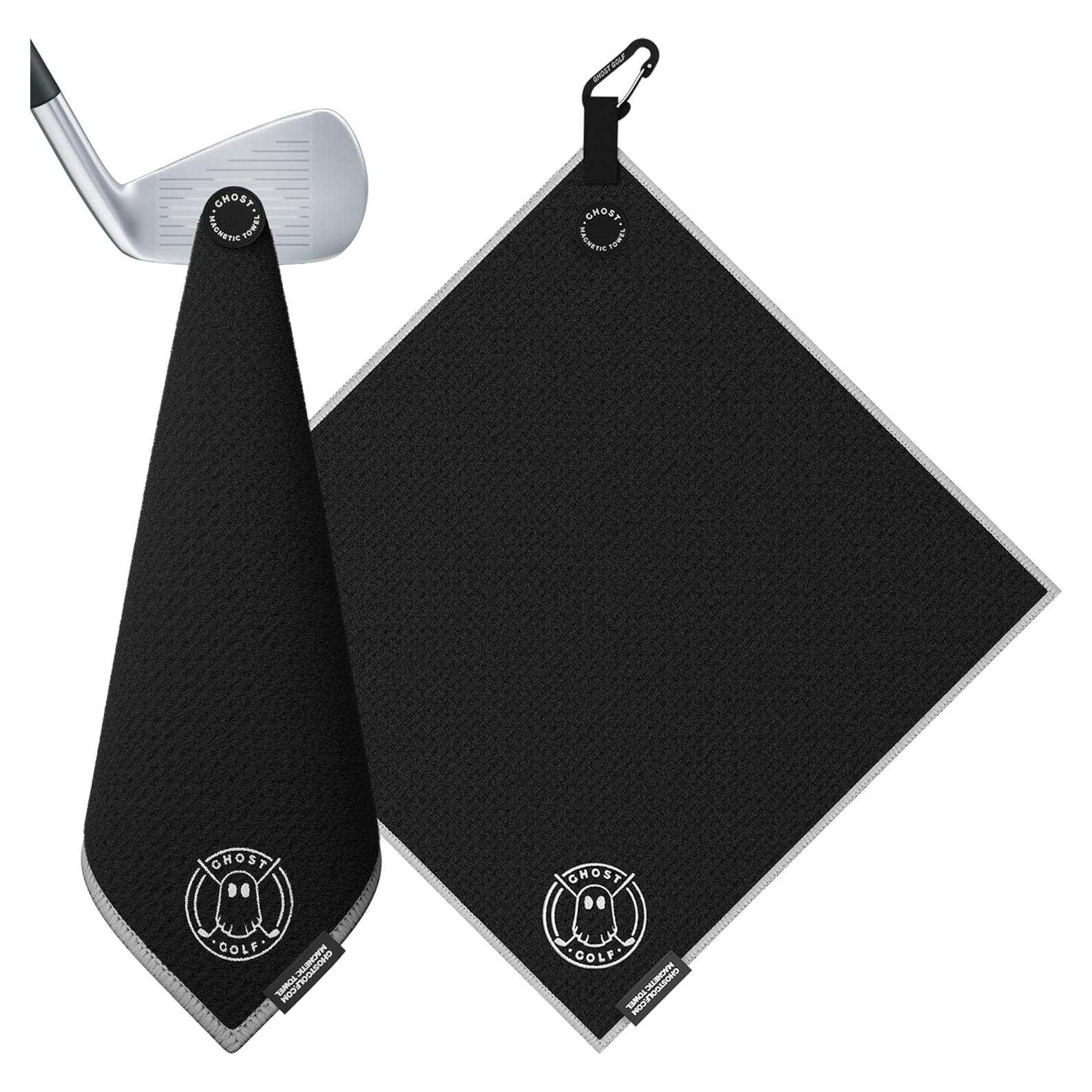 Toalla Magnética Ghost Golf GG-MAGTWL-BLK 45x45cm Microfibra