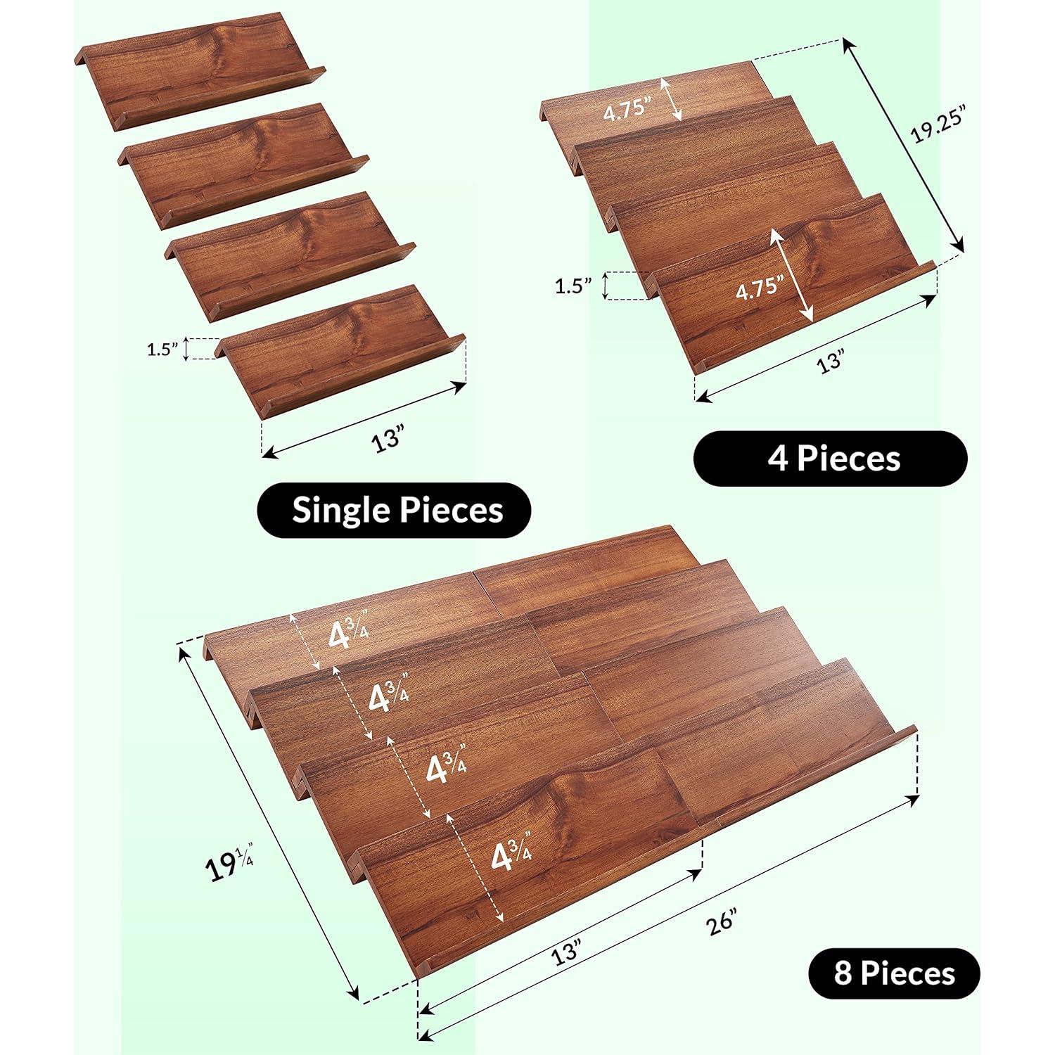 Organizador de Especias de Madera de Acacia Tinamo - 4 Niveles