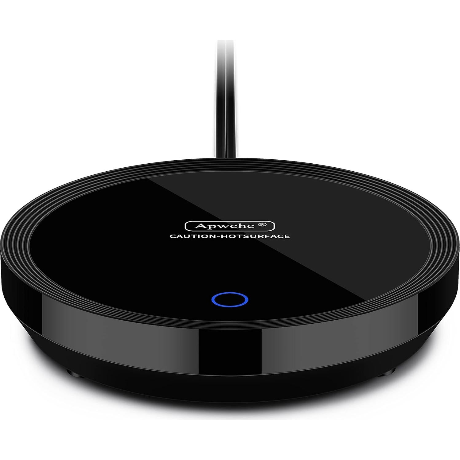 Calentador de Tazas Eléctrico Apwche Negro con Sensor Automático