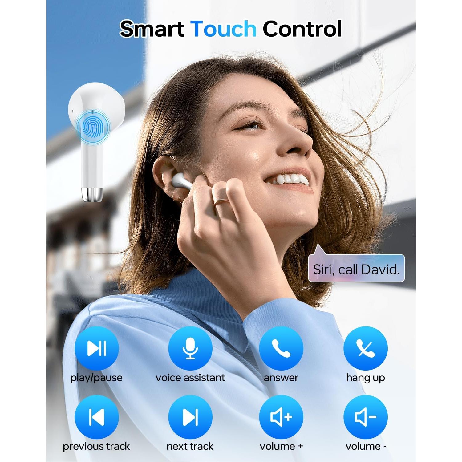 Auriculares Inalámbricos KTGEE T08 Bluetooth 5.3 IPX7 40 Horas