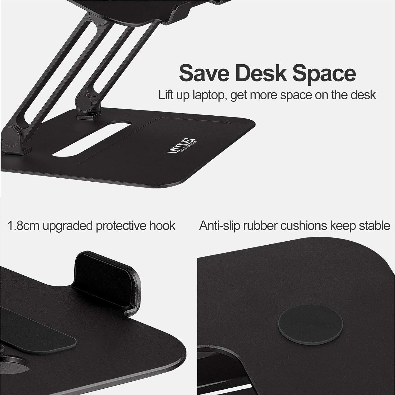 Soporte Ajustable para Laptop Urmust X1 Negro 10-17"