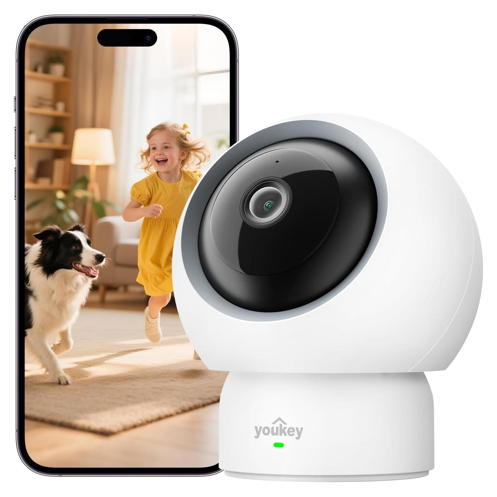 Cámara de Seguridad Interior Youkey P310 2.5K WiFi 6