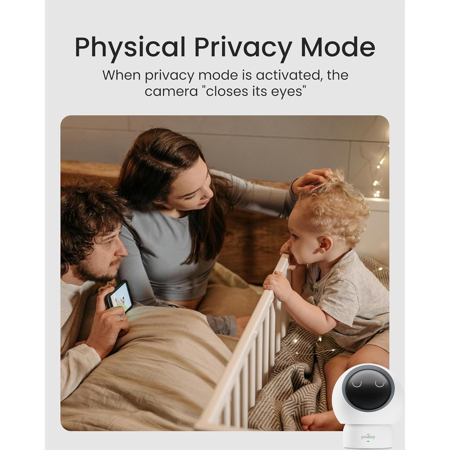 Cámara de Seguridad Interior Youkey P310 2.5K WiFi 6