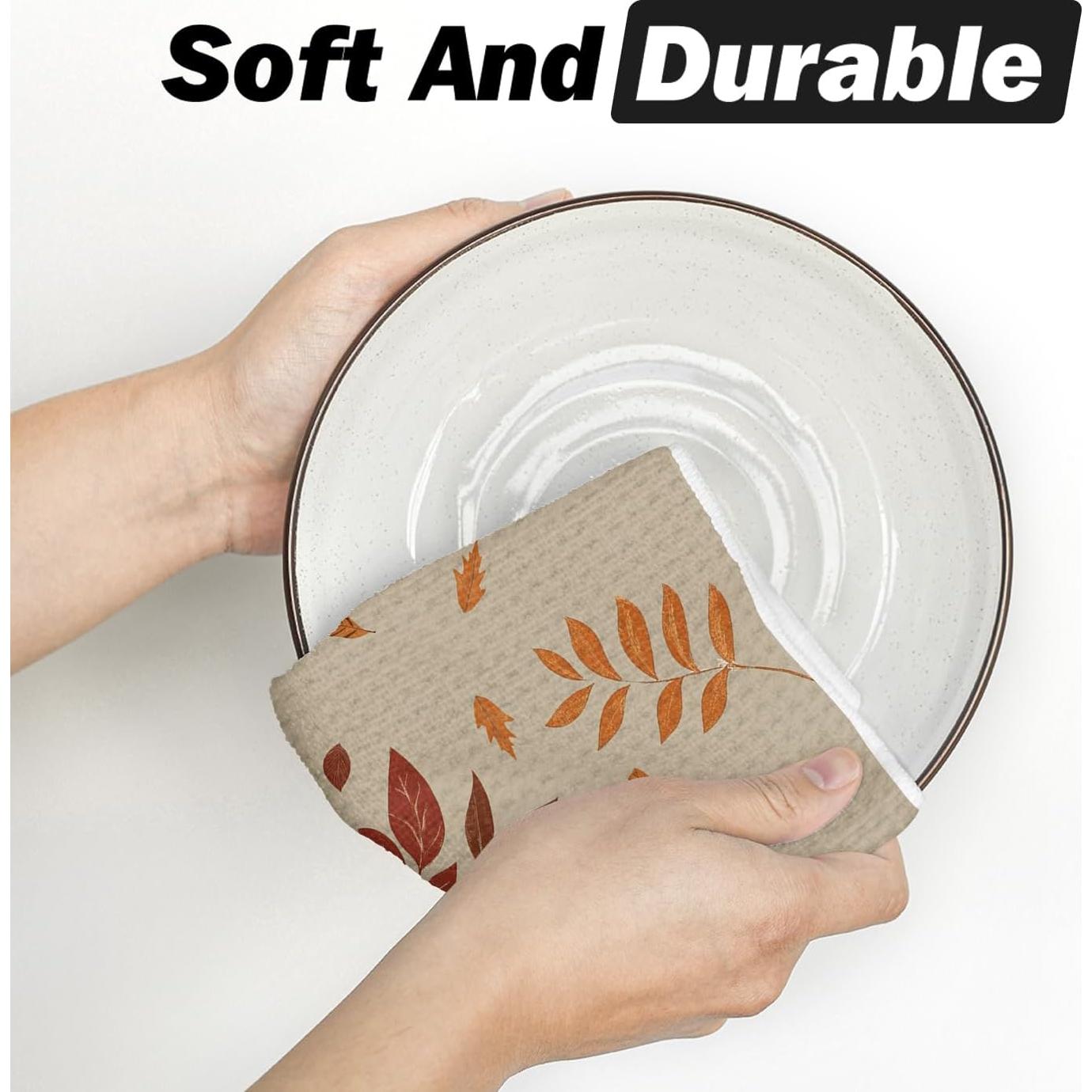 Paños de Cocina Artoid Mode Microfibra Calabaza 30x30 cm - 2 Unidades