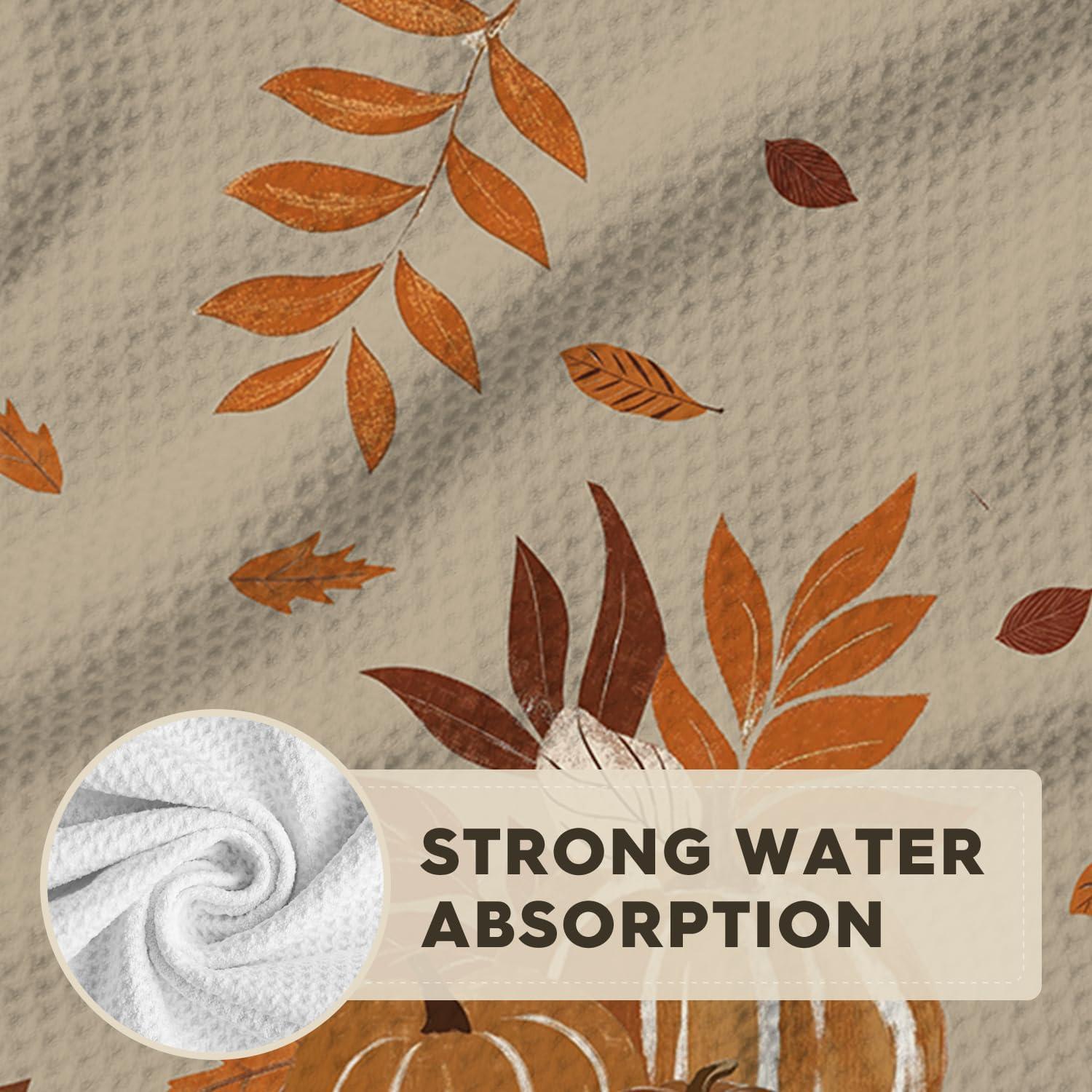 Paños de Cocina Artoid Mode Microfibra Calabaza 30x30 cm - 2 Unidades