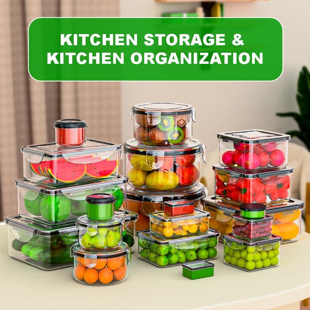 Set de 54 Contenedores de Almacenamiento Panxenaulos Herméticos